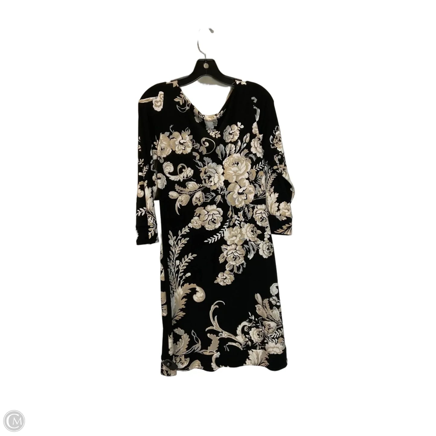 Dress Casual Midi By White House Black Market In Black, Size: Xs