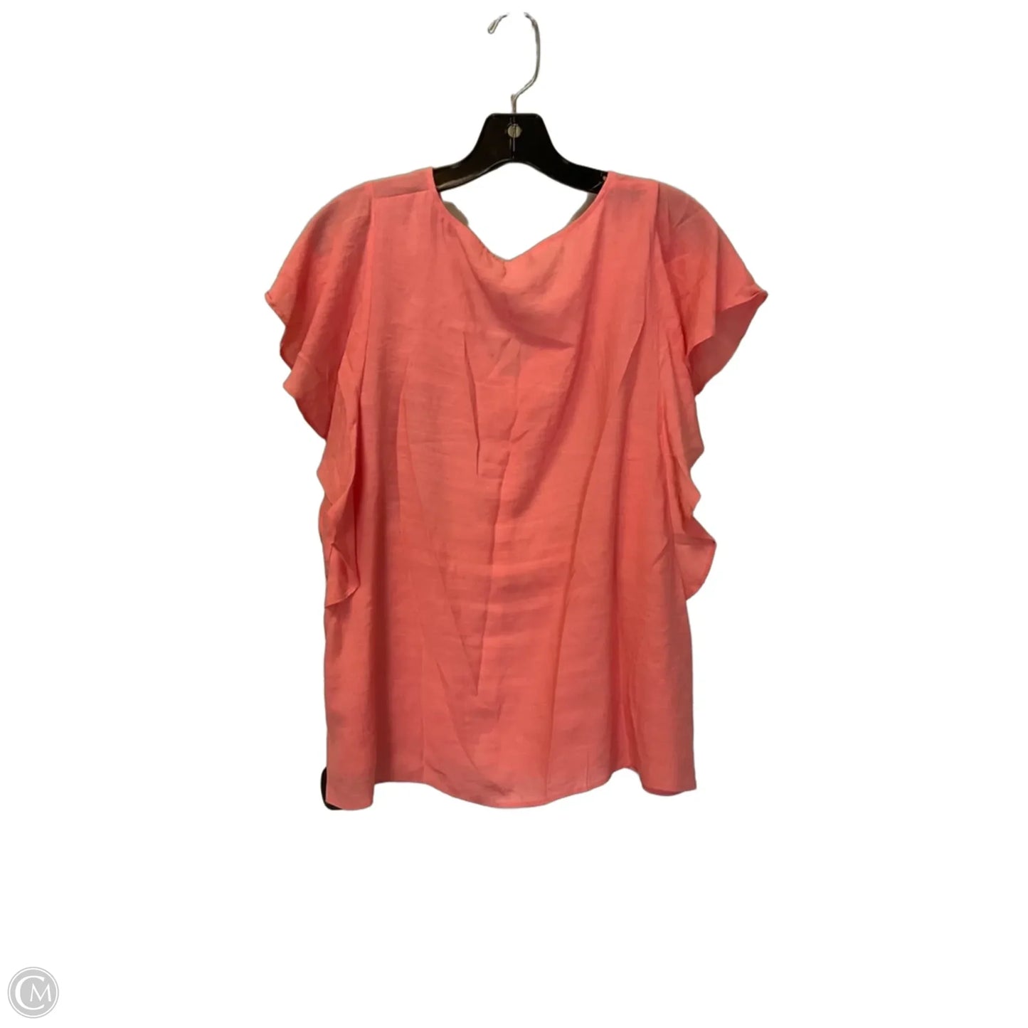 Top Short Sleeve By Nine West In Pink, Size: L