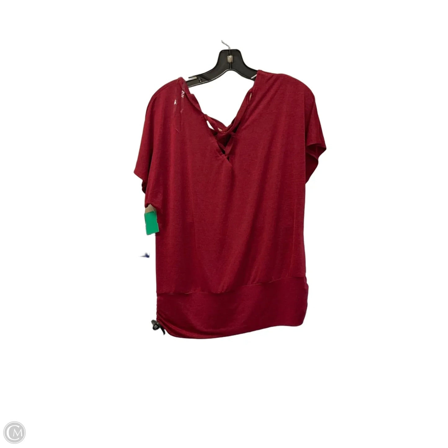 Top Short Sleeve By Apt 9 In Red, Size: M