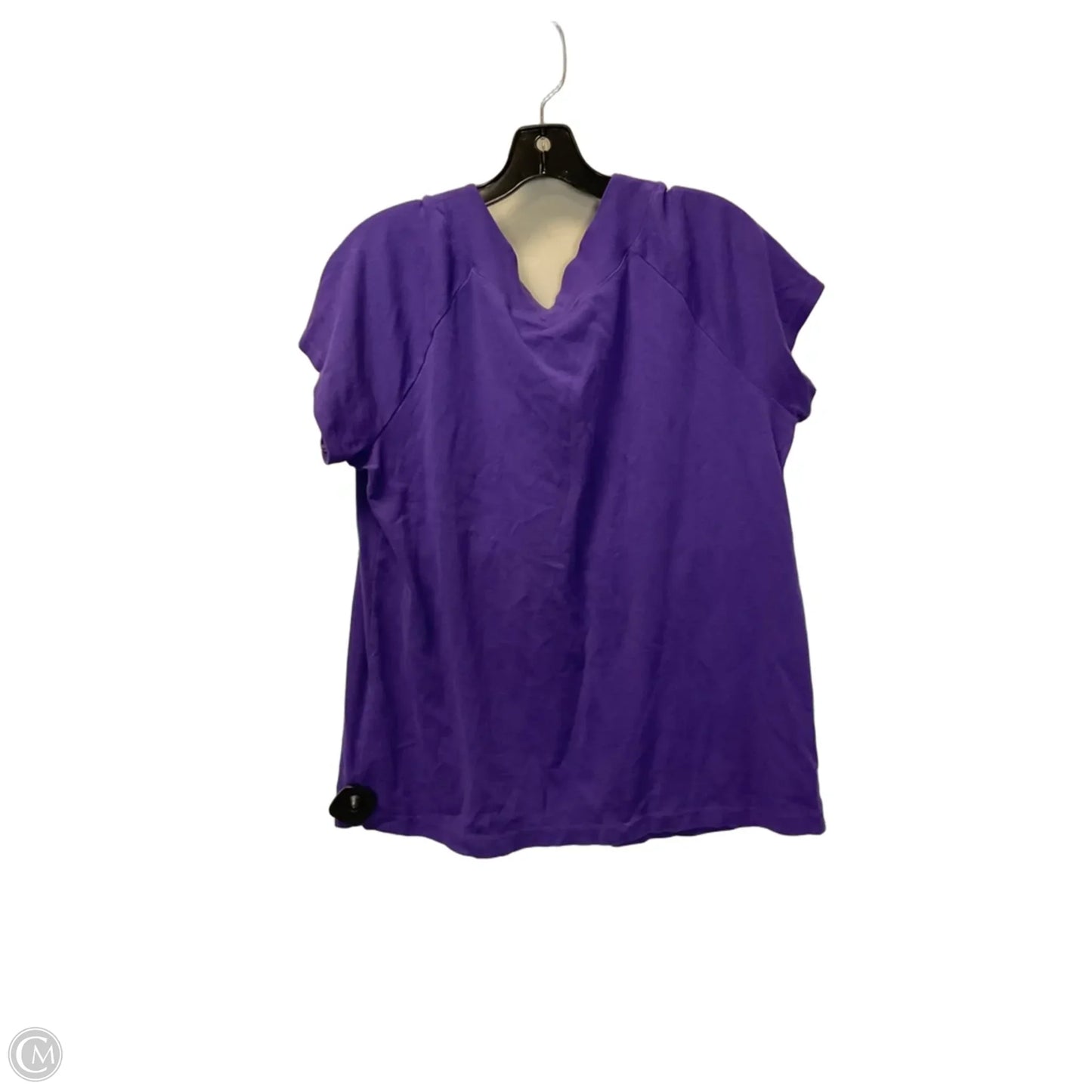 Top Short Sleeve By Jones New York In Purple, Size: 2x