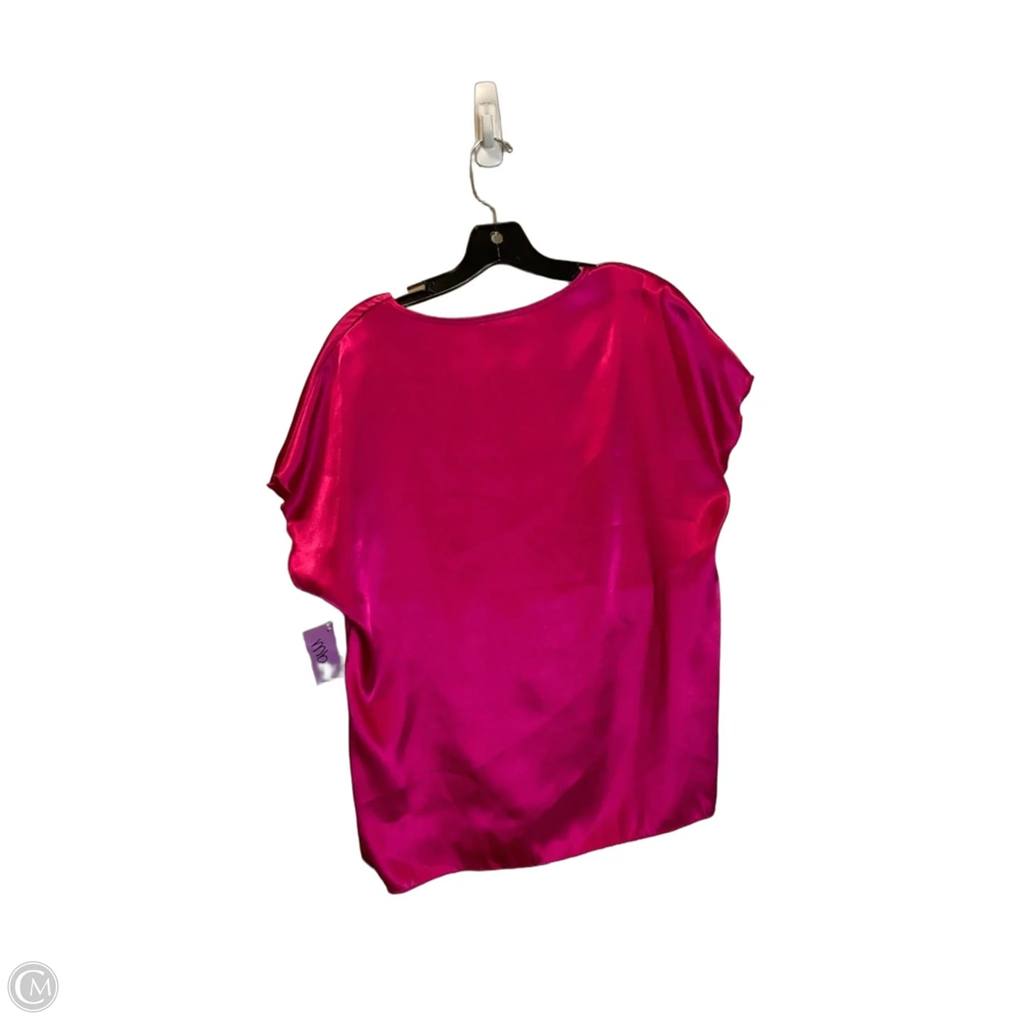 Top Short Sleeve By Nicole Miller In Pink, Size: M