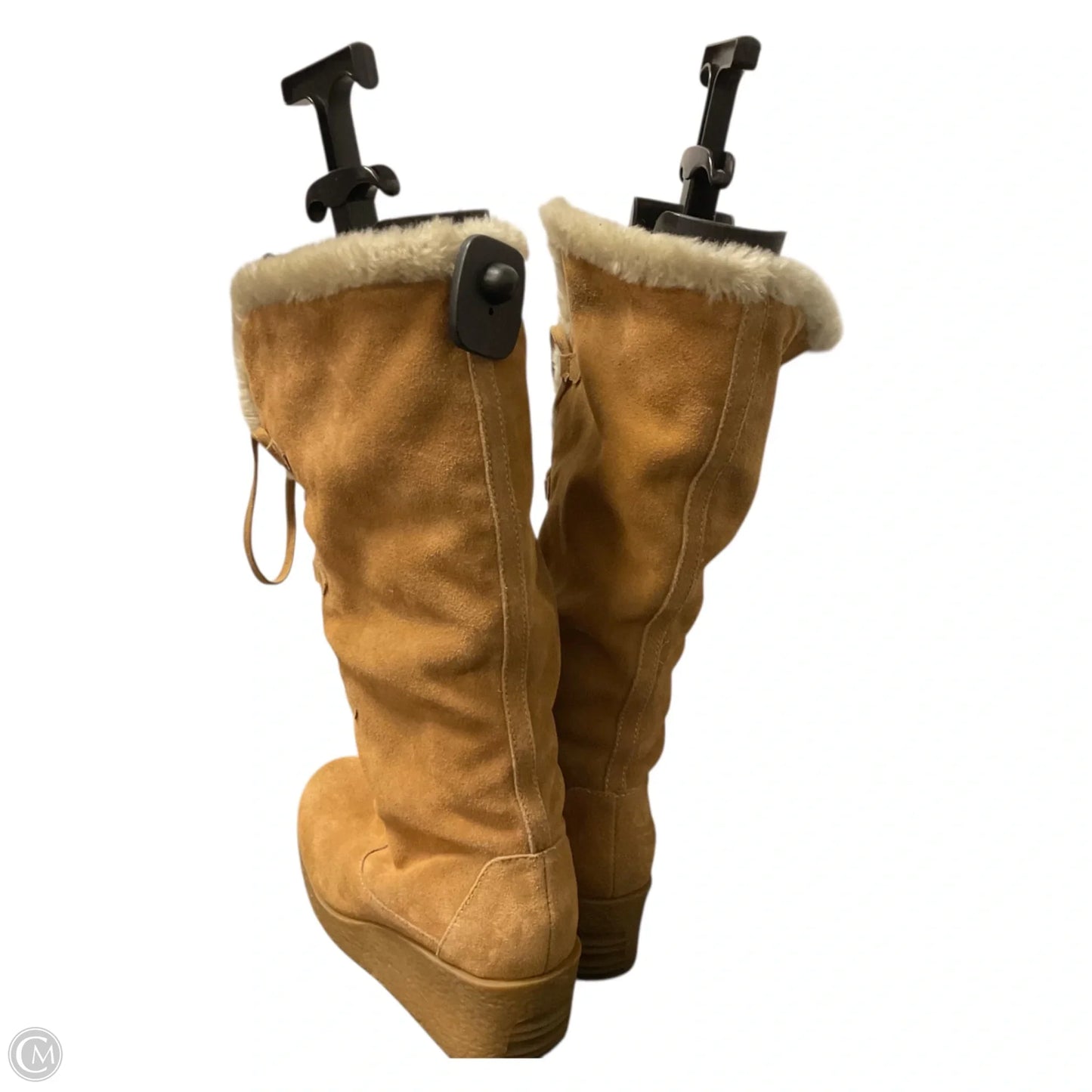 Boots Designer By Michael Kors In Brown, Size: 9