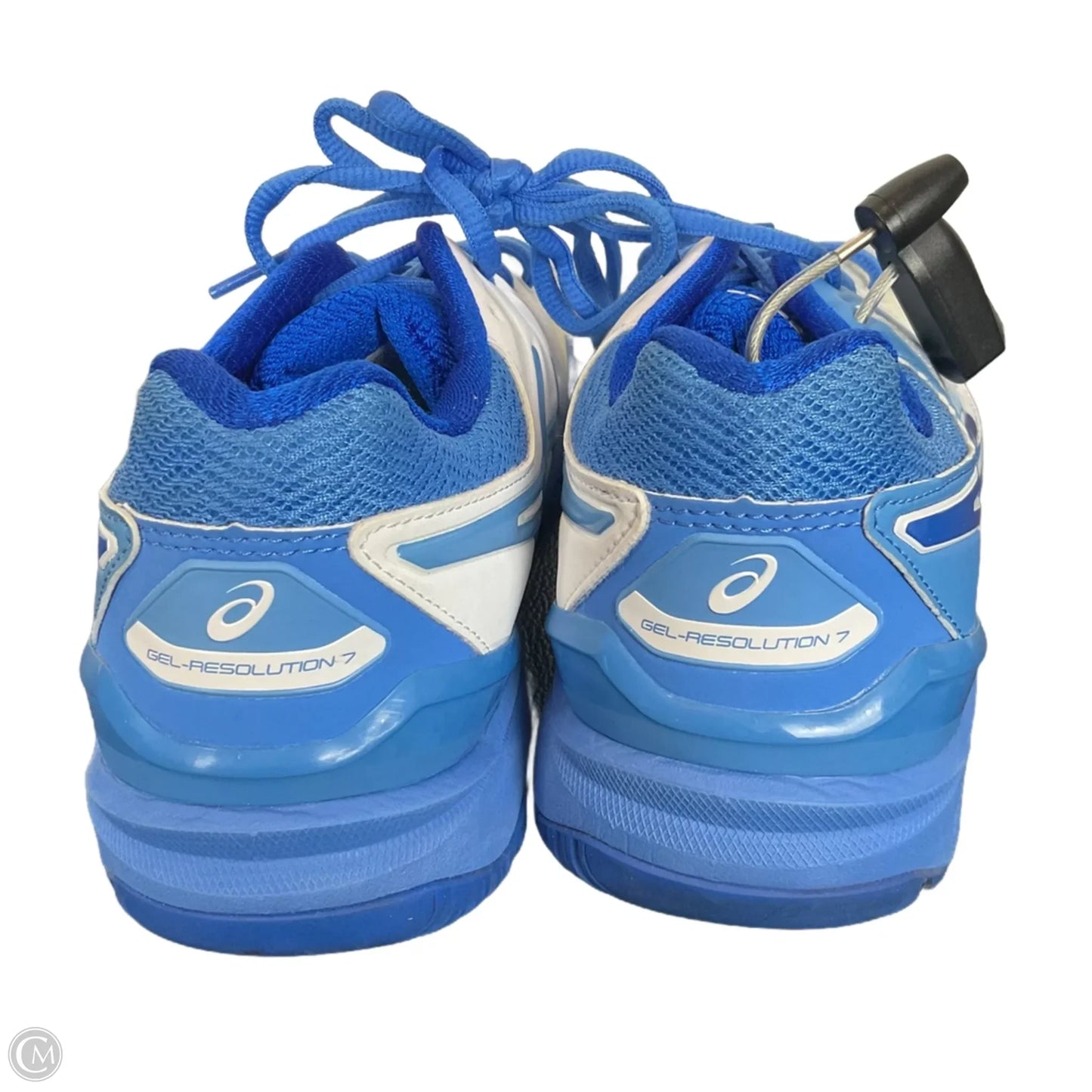 Shoes Sneakers By Asics In Blue & White, Size: 9