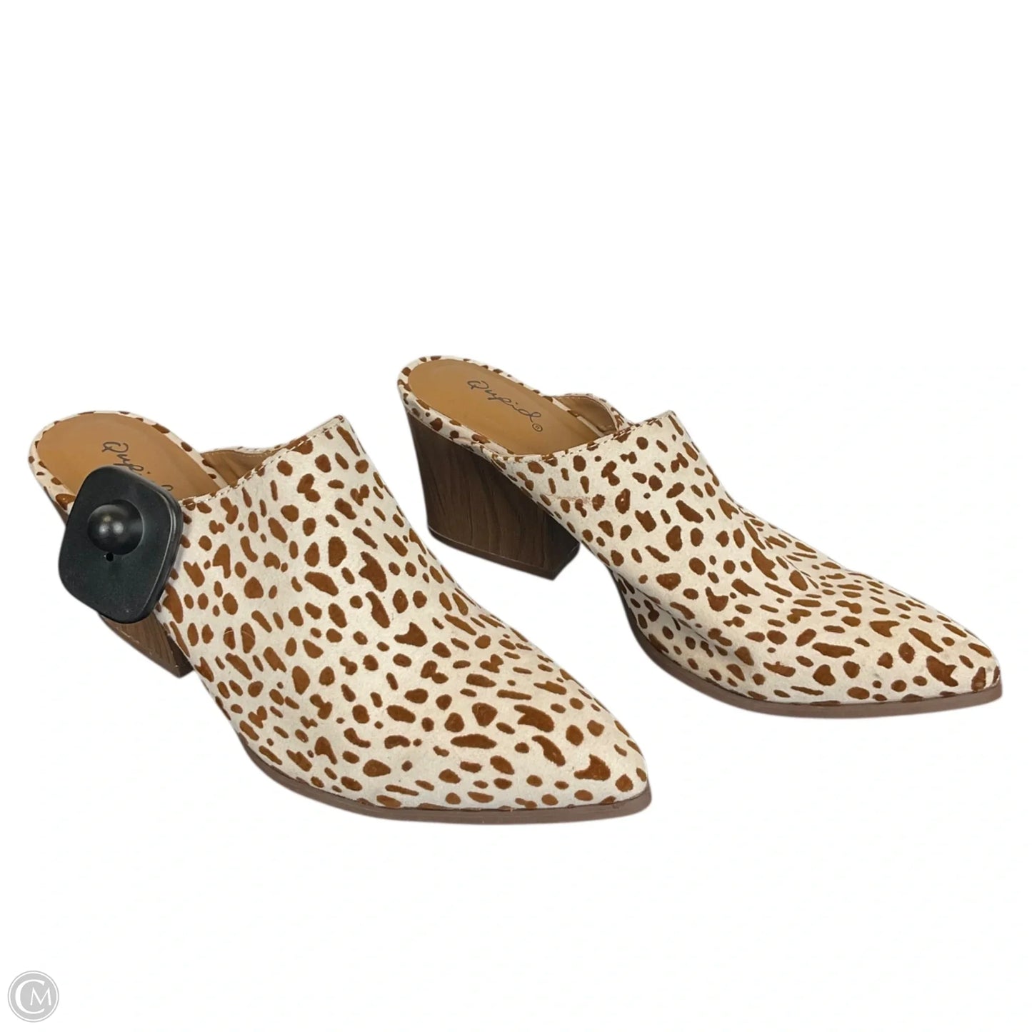 Shoes Heels Block By Qupid In Animal Print, Size: 7