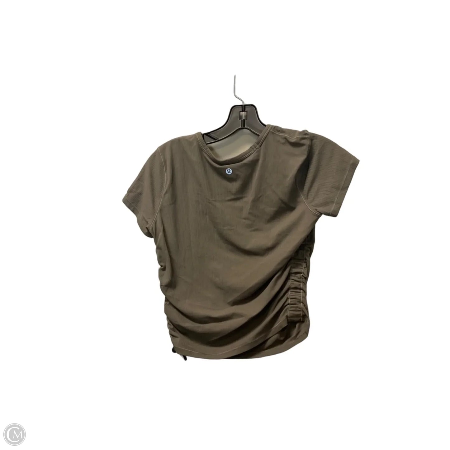 Athletic Top Short Sleeve By Lululemon In Brown, Size: S