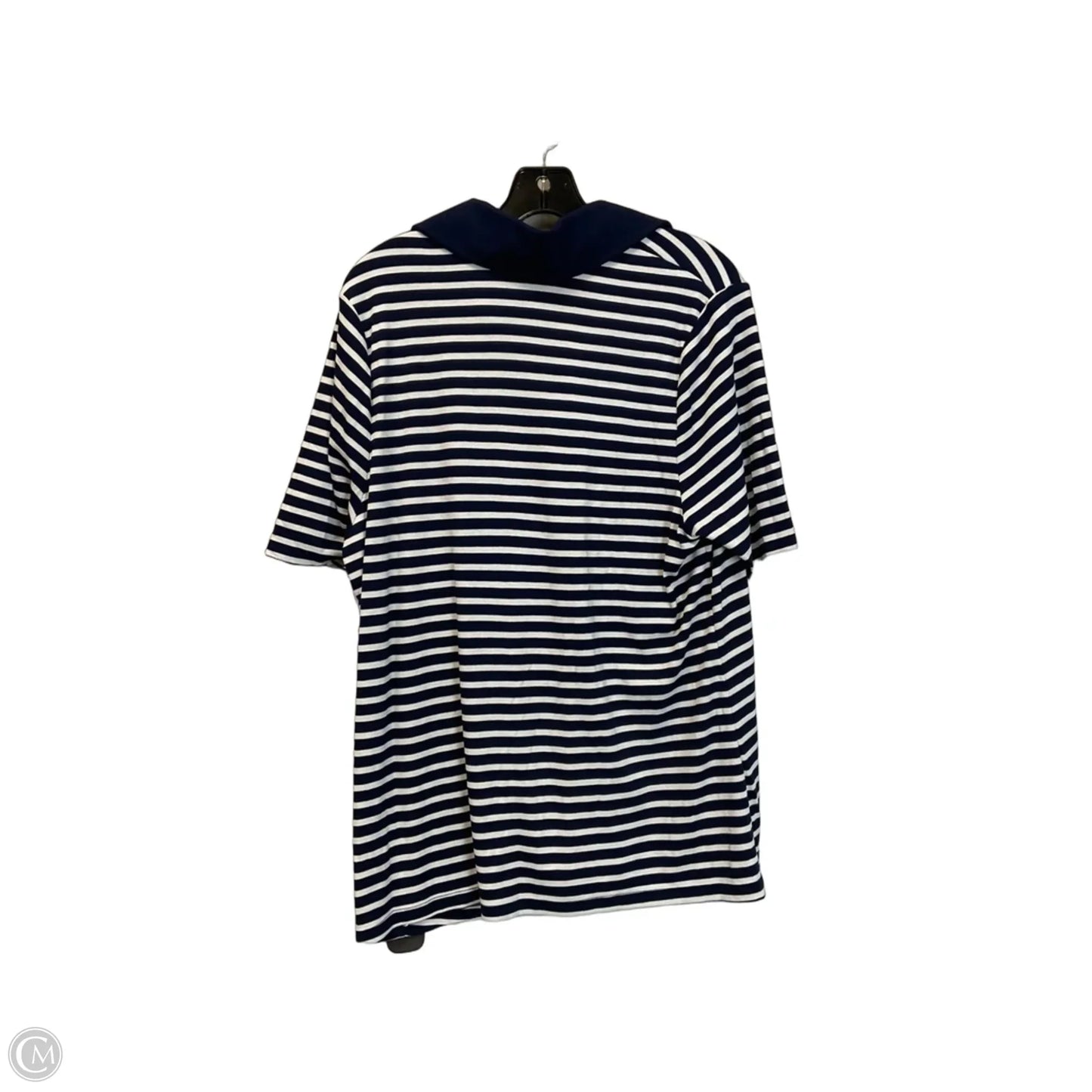 Top Short Sleeve Basic By Ava & Viv In Navy, Size: Xxl