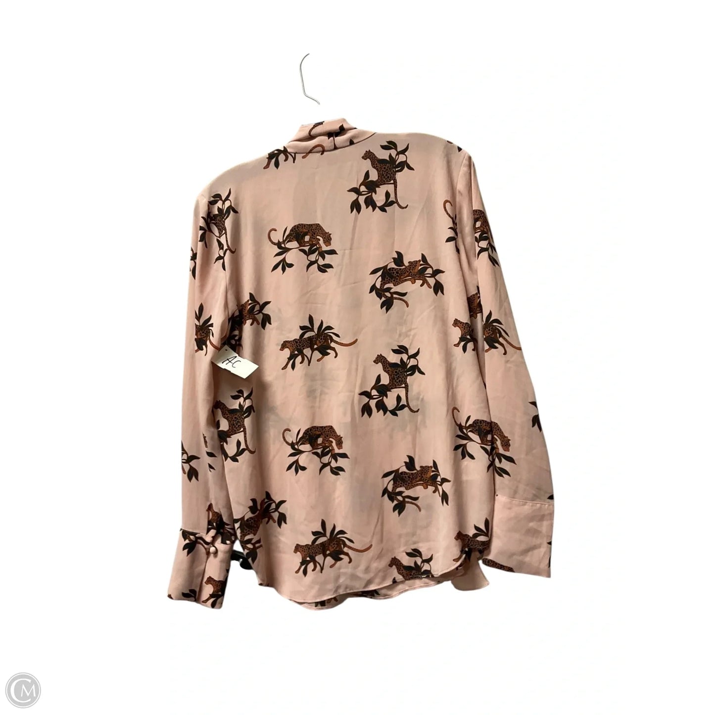Top Long Sleeve By Ann Taylor In Pink, Size: S
