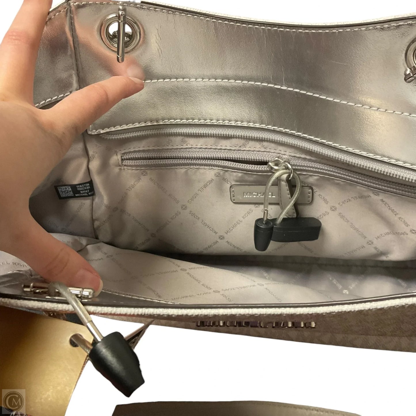 Handbag Designer By Michael Kors, Size: Large