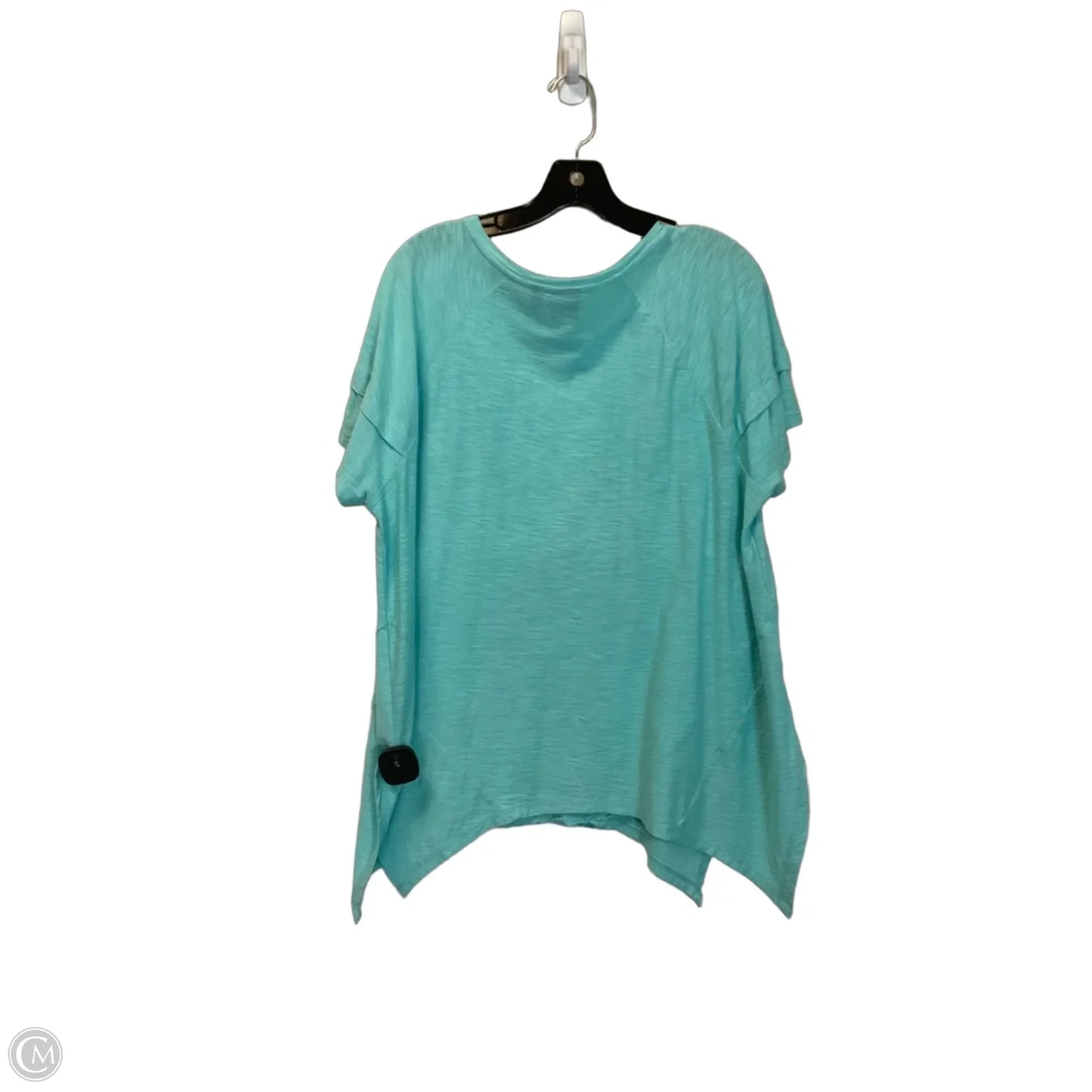 Top Short Sleeve By Rafaella In Teal, Size: L