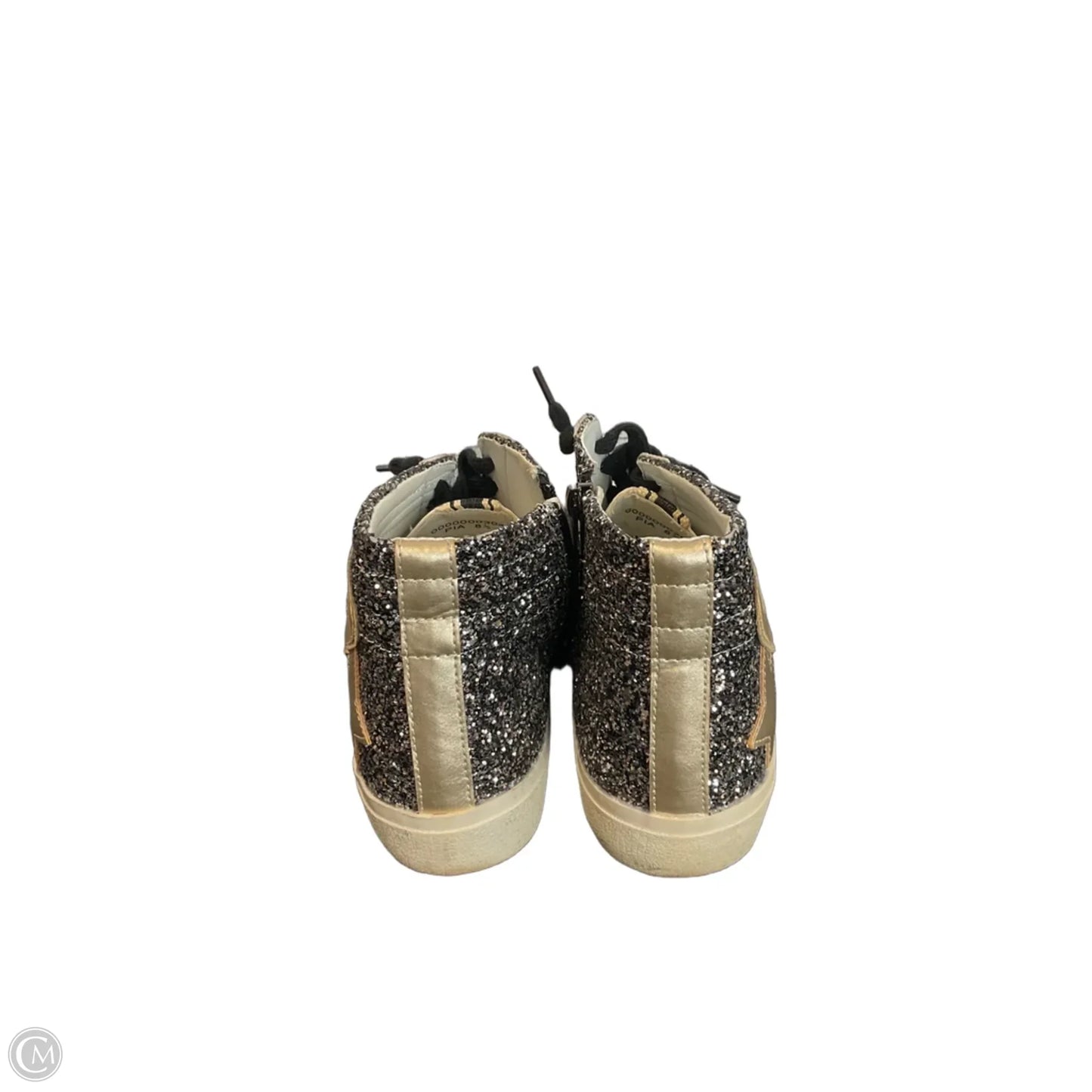 Shoes Sneakers By Shu Shop In Black & Gold, Size: 8.5