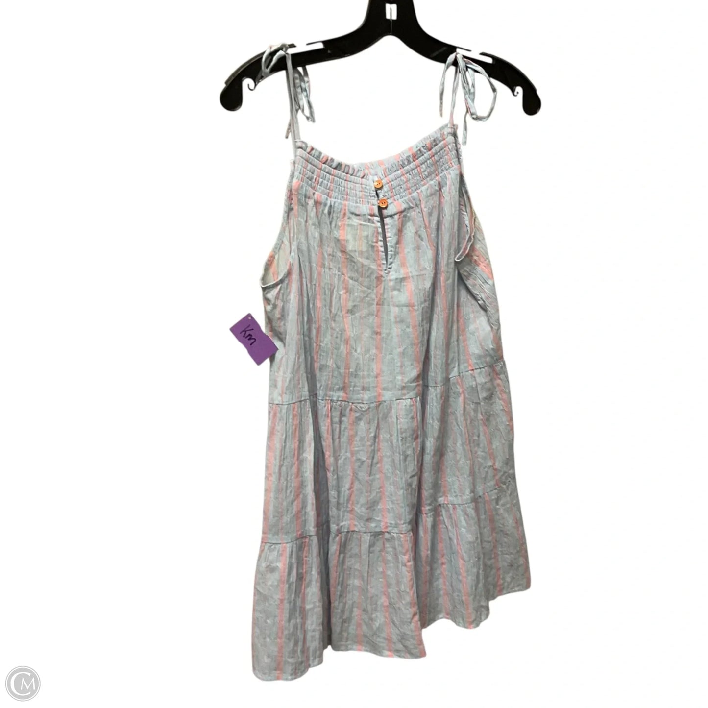 Top Sleeveless By Maeve In Blue & Pink, Size: M
