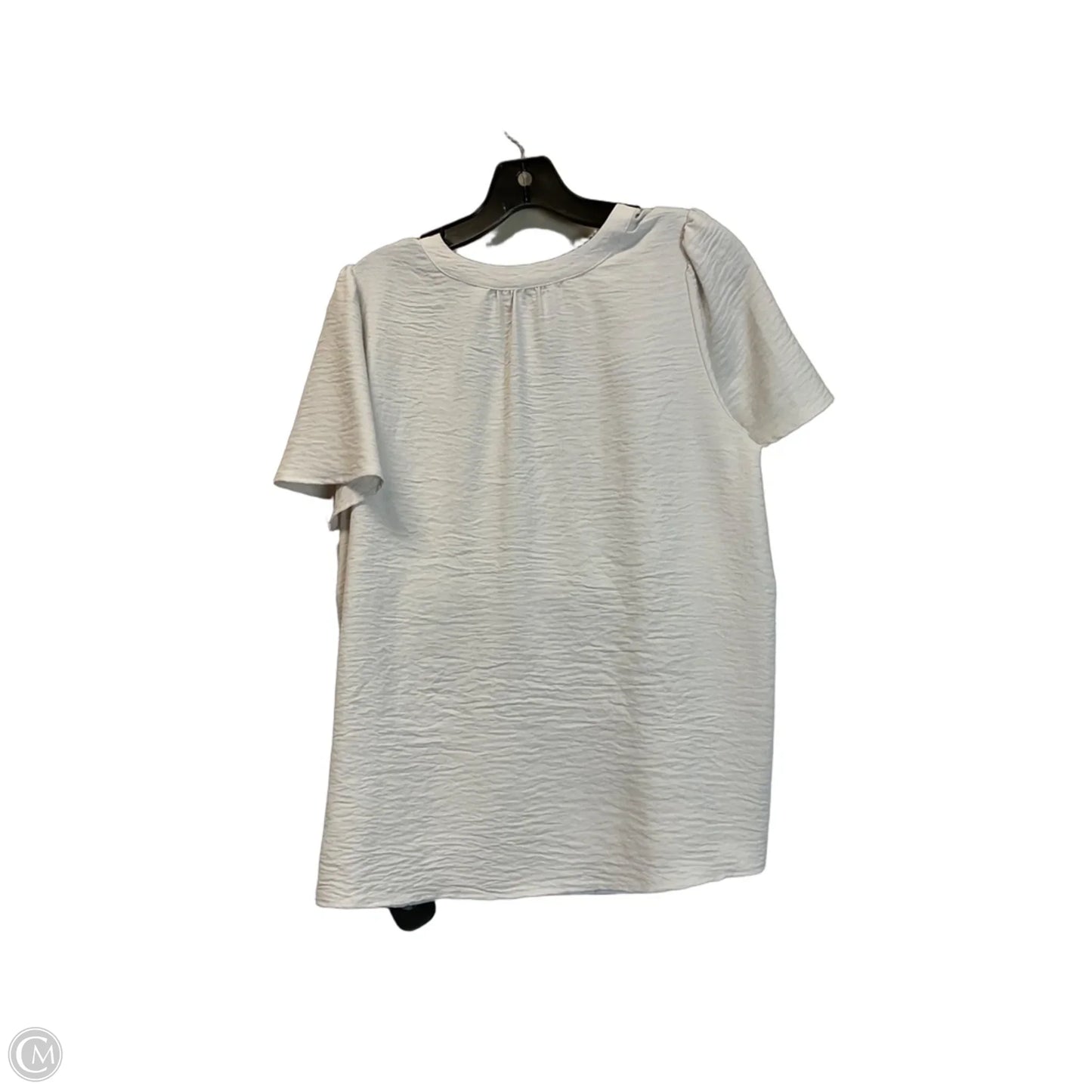 Top Short Sleeve By Maison Damelie In White, Size: M