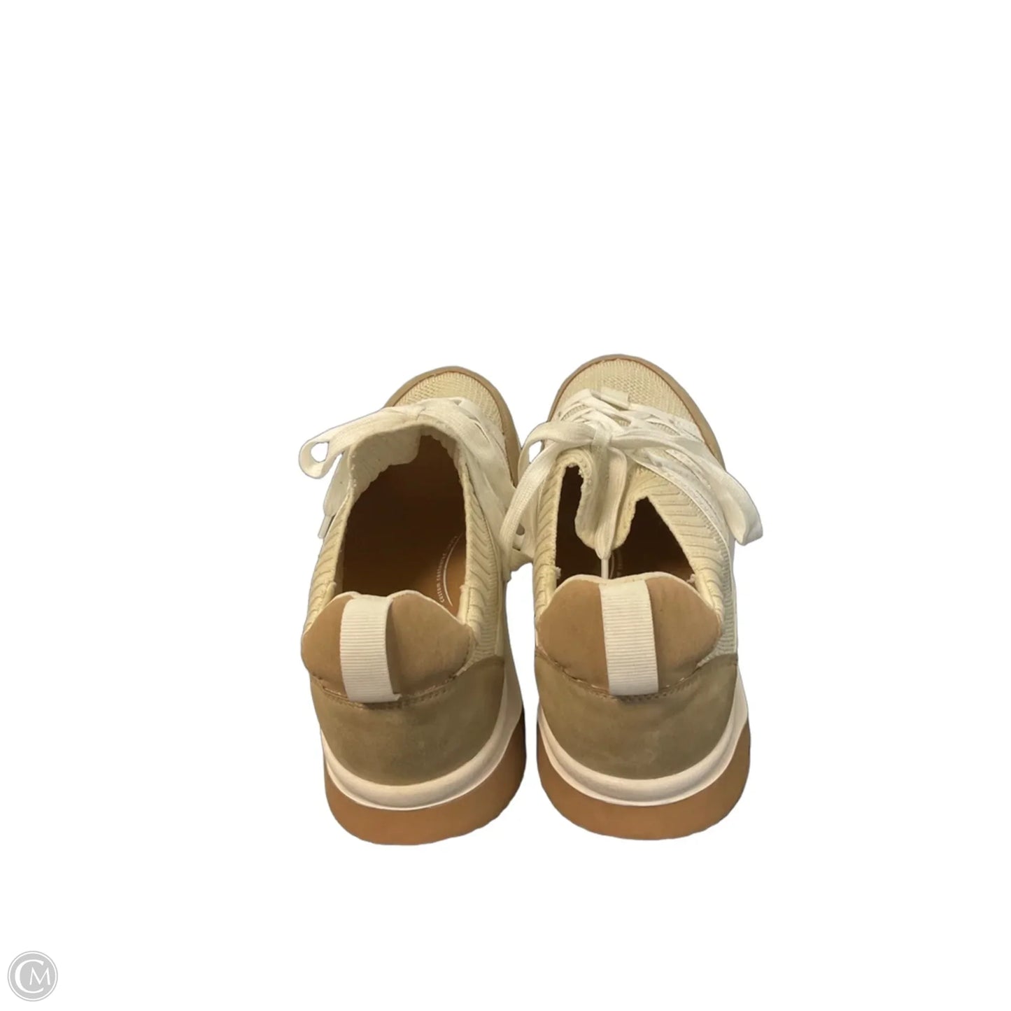 Shoes Sneakers By Yellow Box In Cream, Size: 9.5