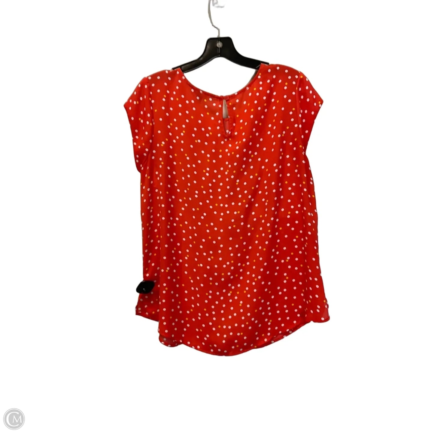 Top Short Sleeve By Hawthorn In Orange, Size: L