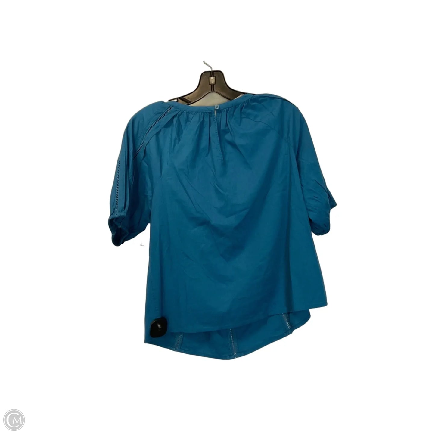 Top Short Sleeve By Gap In Blue Denim, Size: S