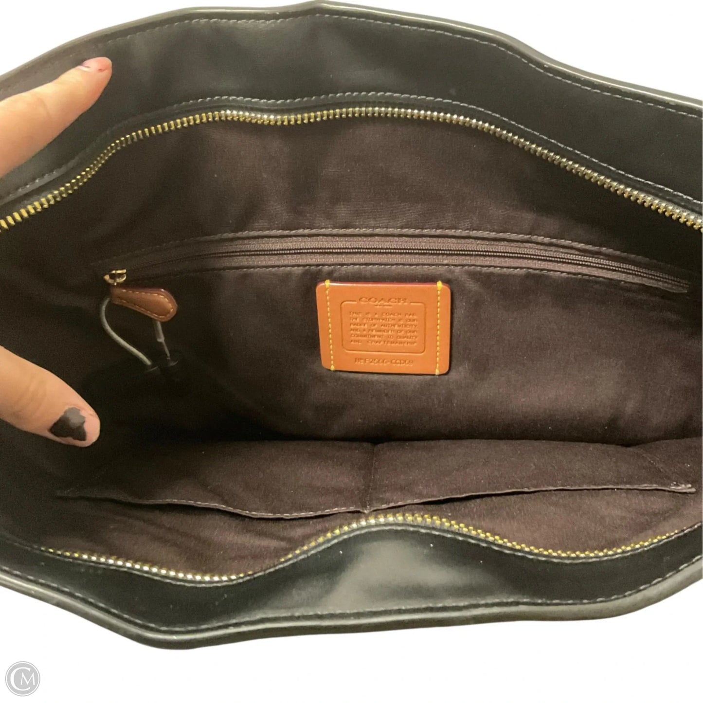 Handbag Designer By Coach, Size: Large