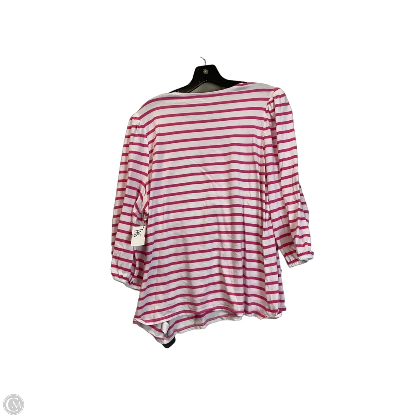 Top Long Sleeve Basic By Crown And Ivy In Striped Pattern, Size: 2