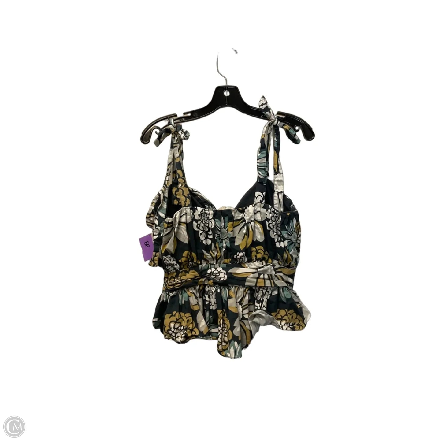 Top Sleeveless By Cmc In Floral Print, Size: S