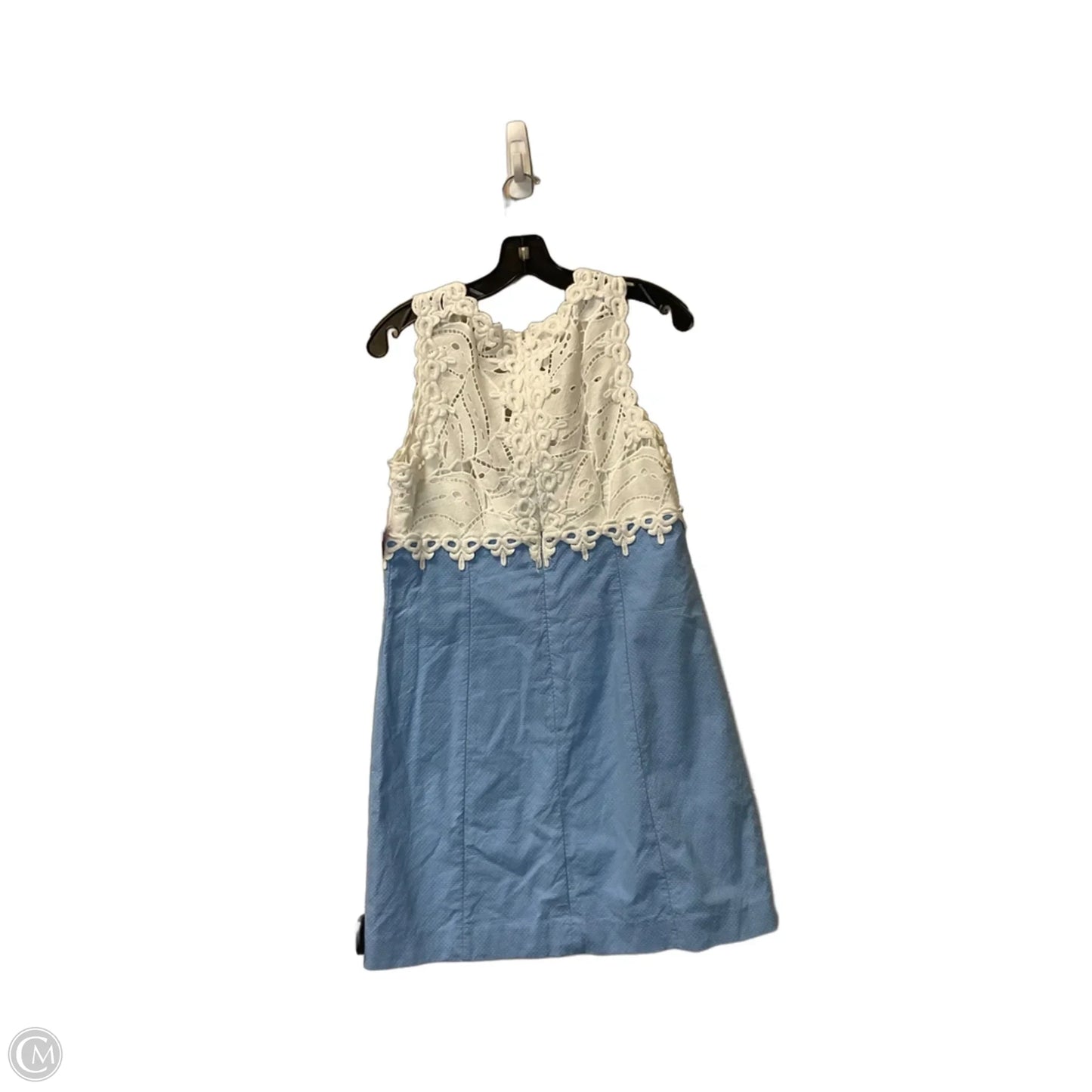 Dress Designer By Lilly Pulitzer In Blue & White, Size: 8