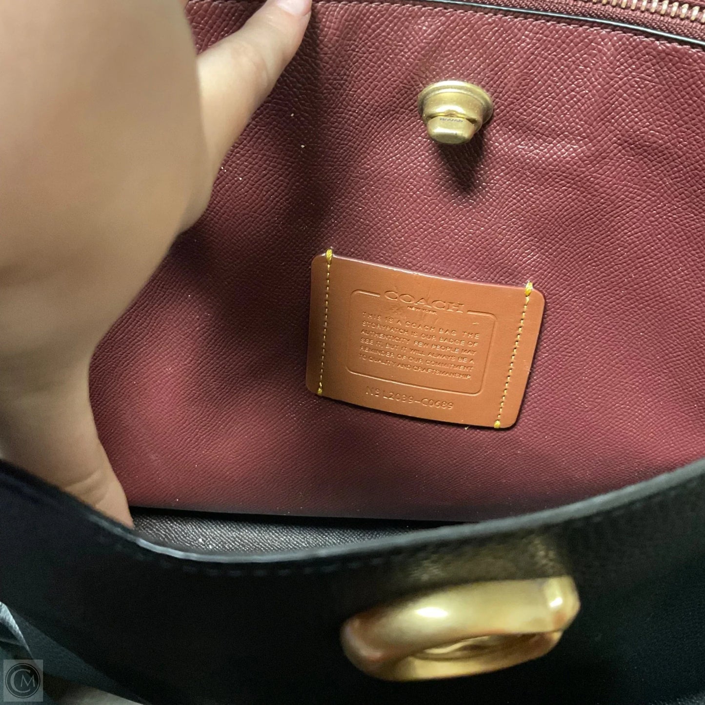 Handbag Designer By Coach, Size: Medium