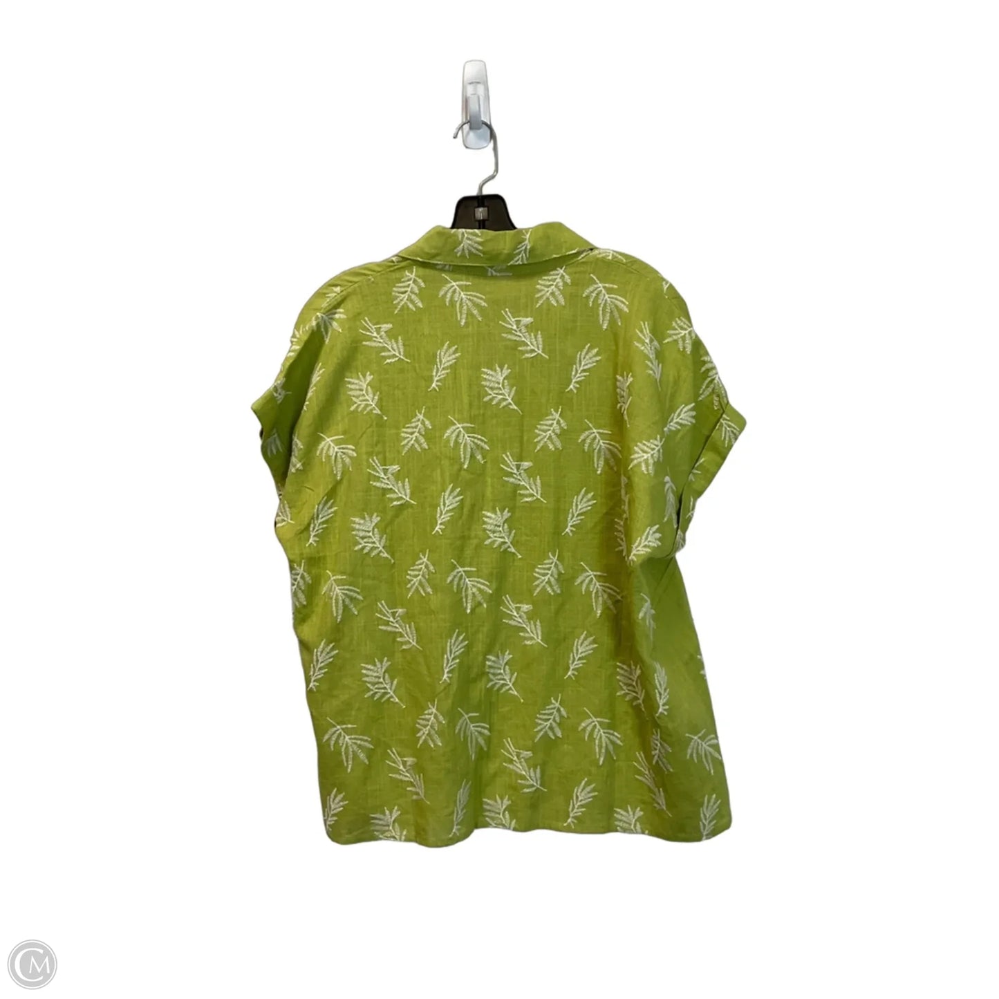 Top Short Sleeve By Clothes Mentor In Green, Size: Xl