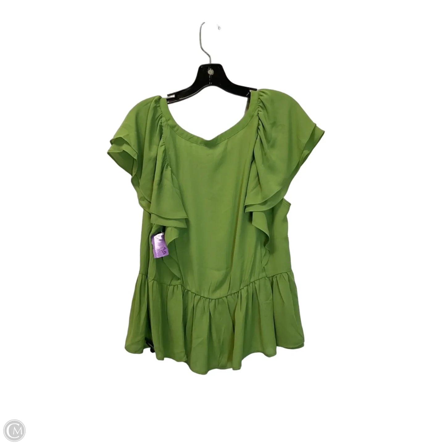 Top Short Sleeve By Rose And Olive In Green, Size: 1x