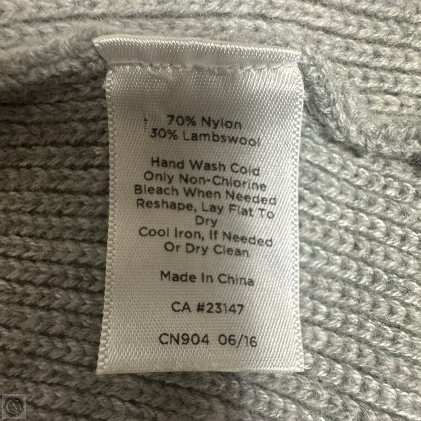 Sweater Cardigan By Talbots In Grey, Size: L