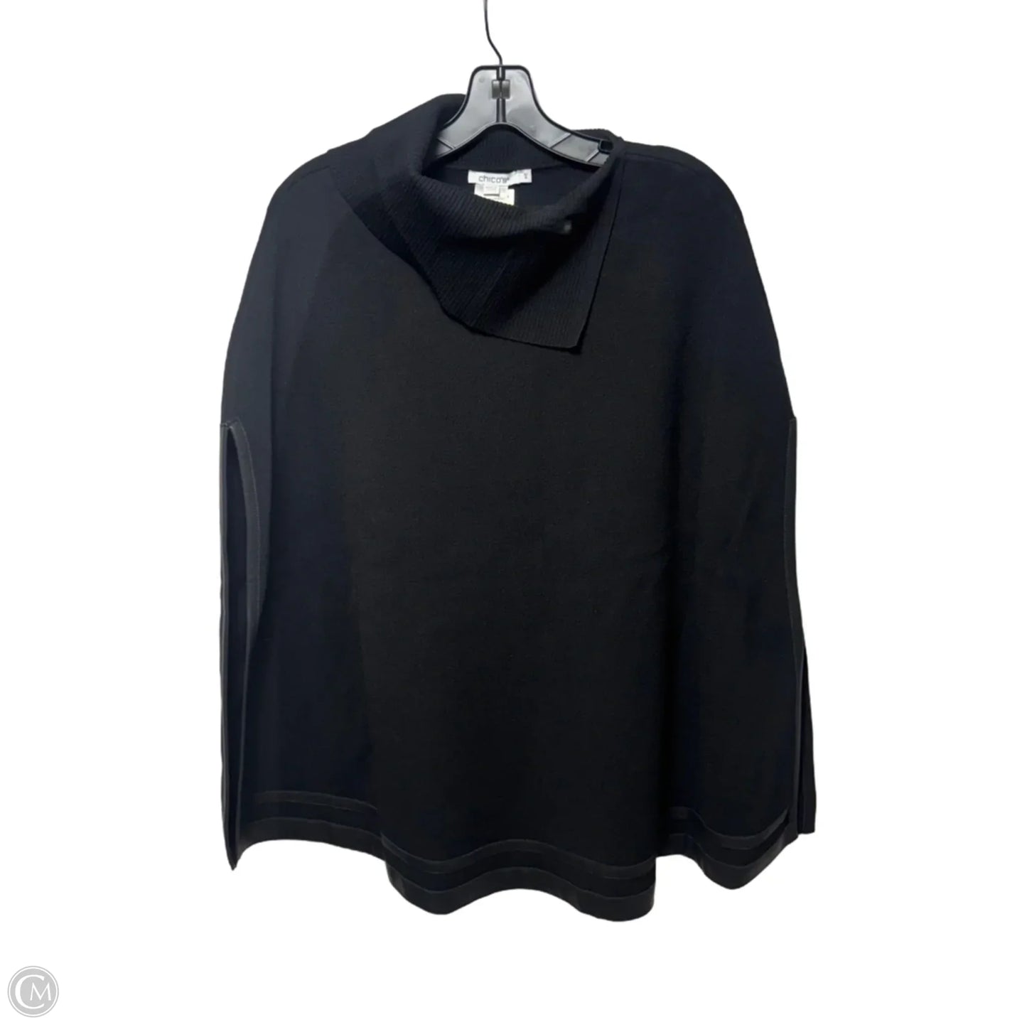 Poncho By Chicos In Black, Size: S/M