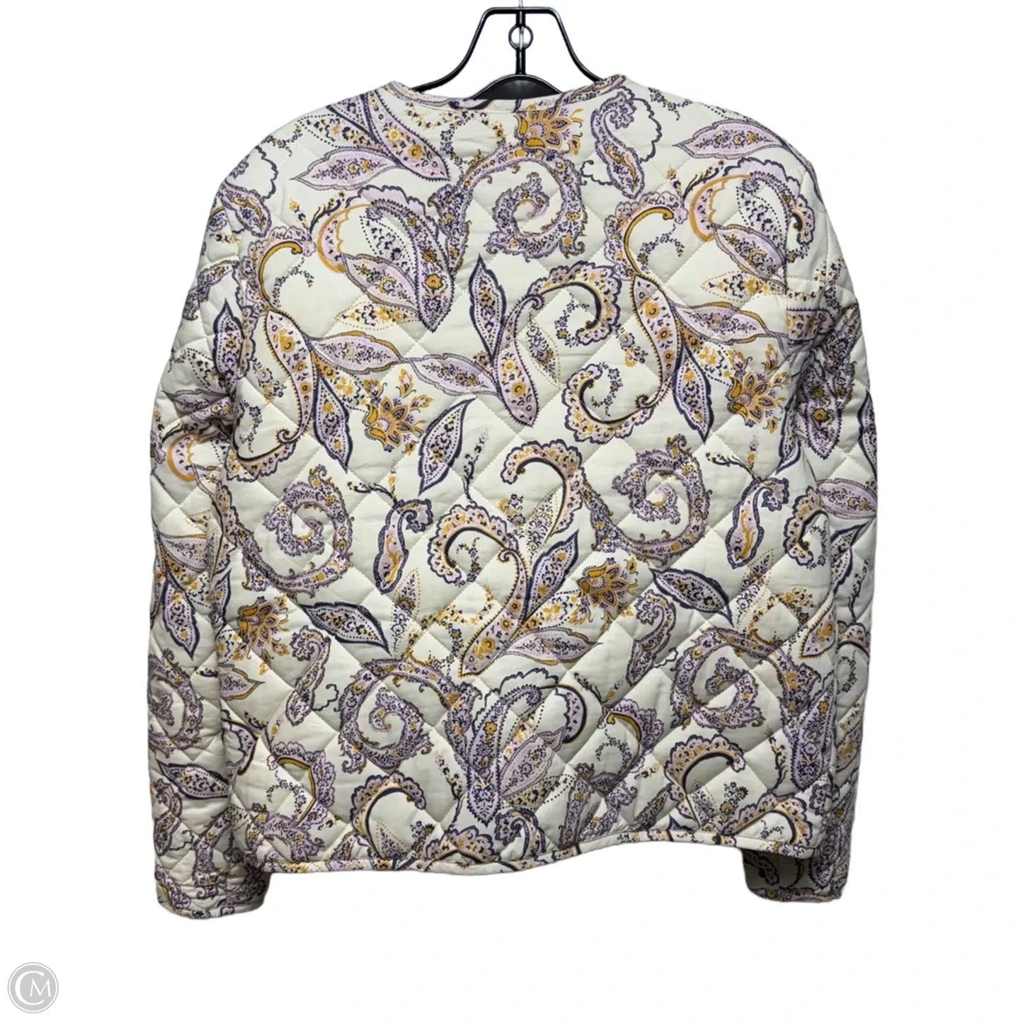 Jacket Puffer & Quilted By Rachel Zoe In Paisley Print, Size: M