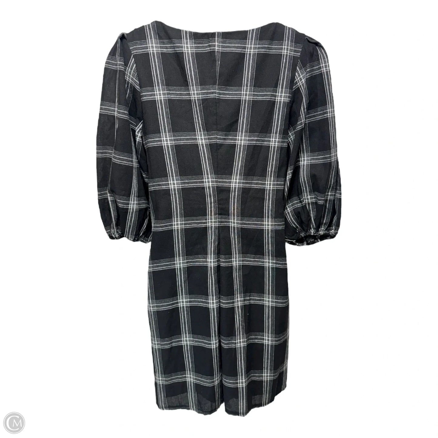 Miss Molly Puff Sleeve Tunic Mini Dress By Free People In Plaid Pattern, Size: 6