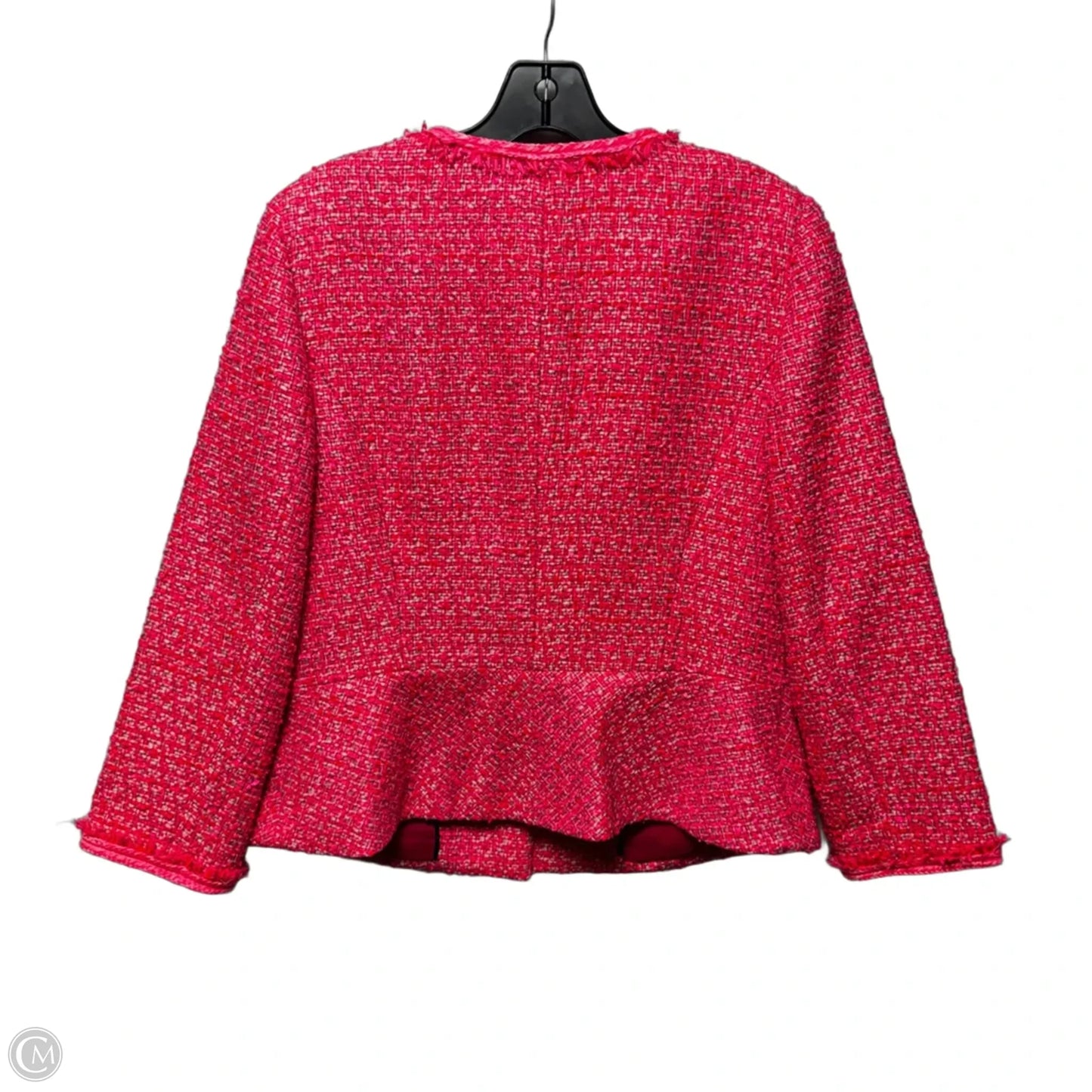 Tweed Blazer By Talbots In Pink, Size: 10