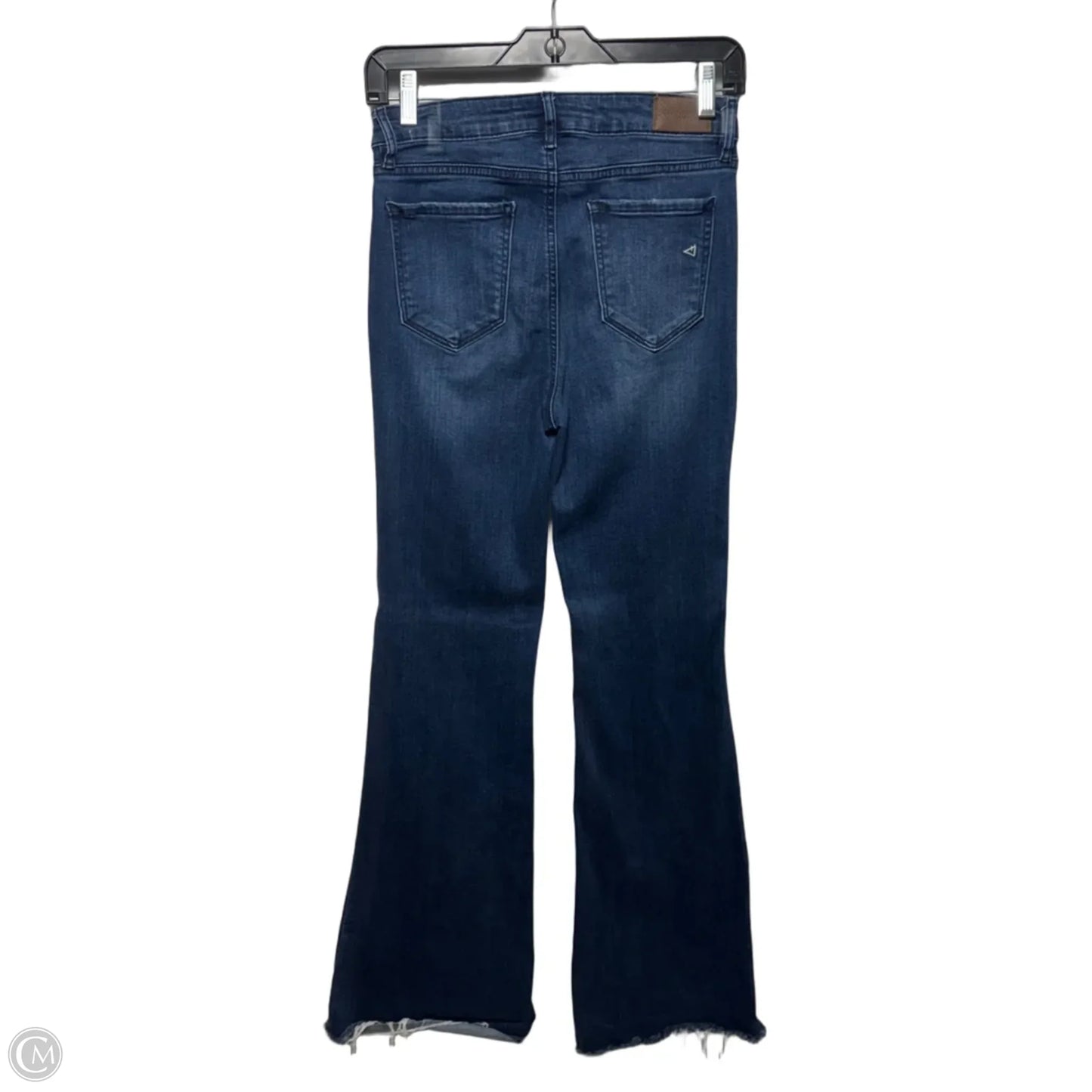 Happi Flare Distressed Jeans With Patch Pockets By Hidden In Blue Denim, Size: 6/28
