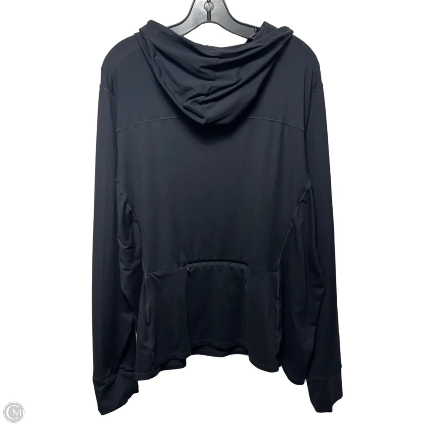 Athletic Top Long Sleeve Hoodie By Fabletics In Black, Size: 3x