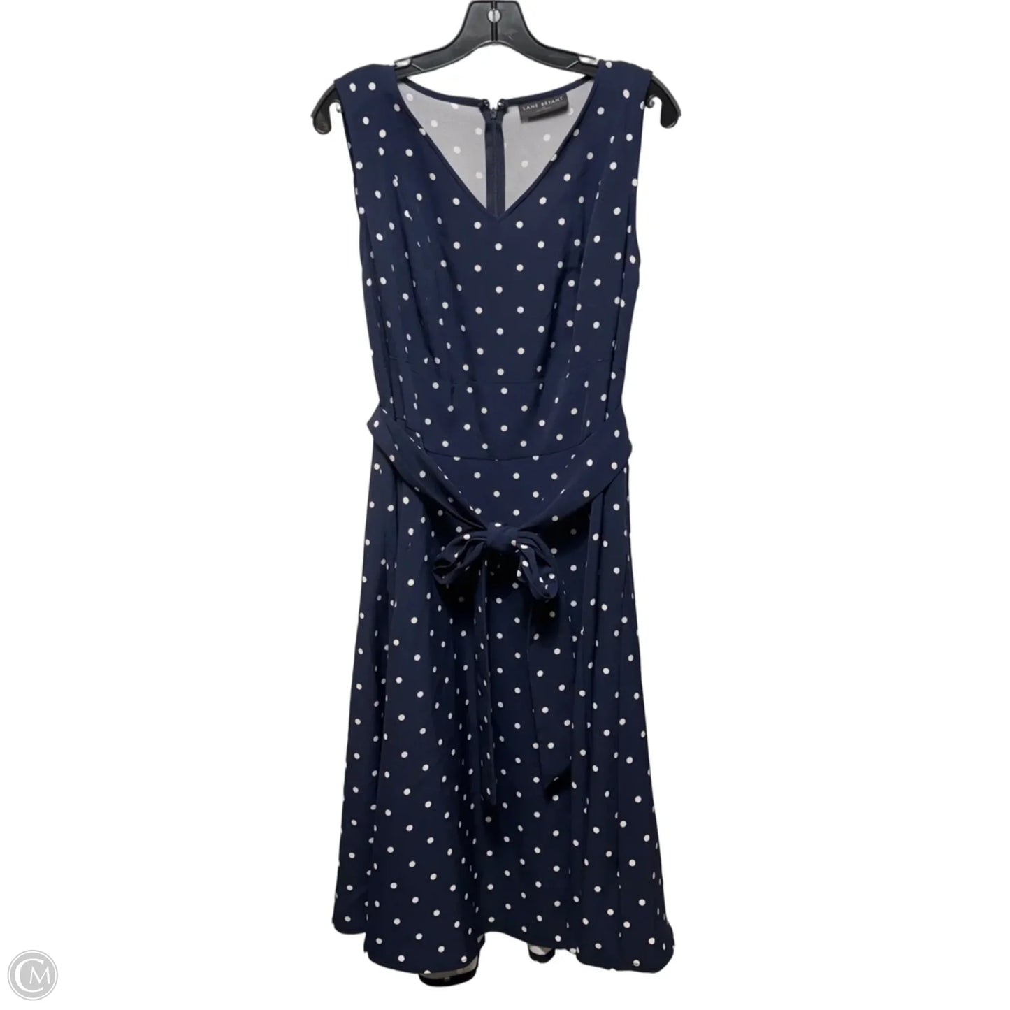 Dress Casual Midi By Lane Bryant In Polkadot Pattern, Size: 20
