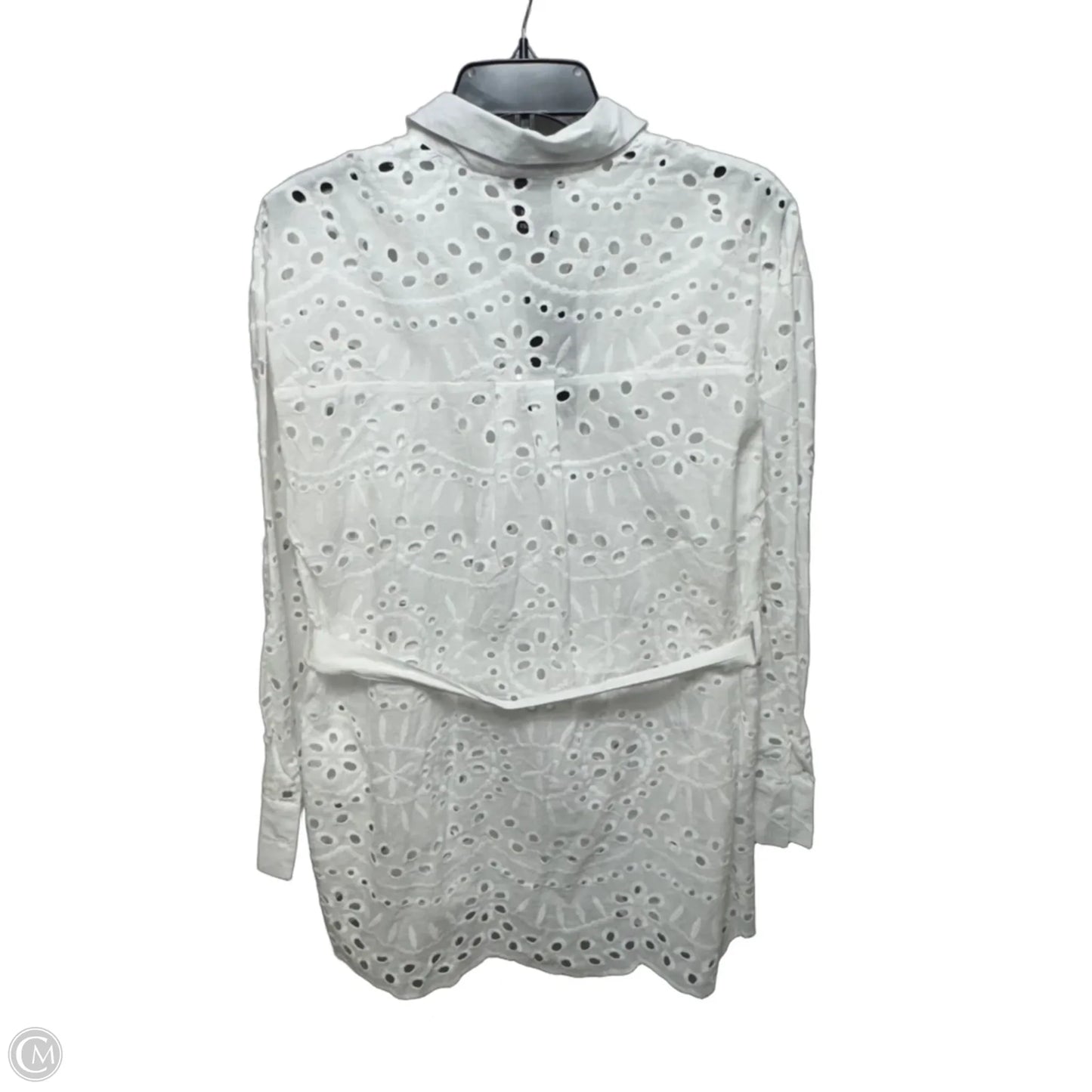 Top 3/4 Sleeve By Liv Los Angeles In White, Size: M