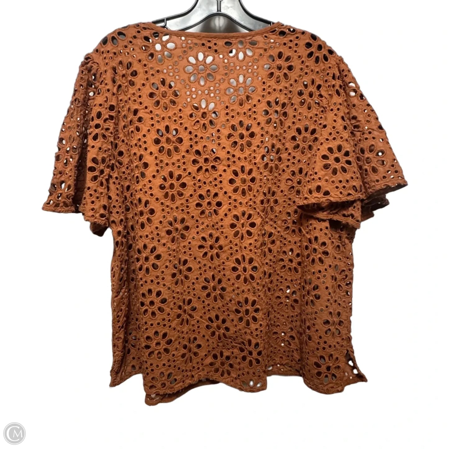 Top Short Sleeve By Lane Bryant In Copper, Size: 20