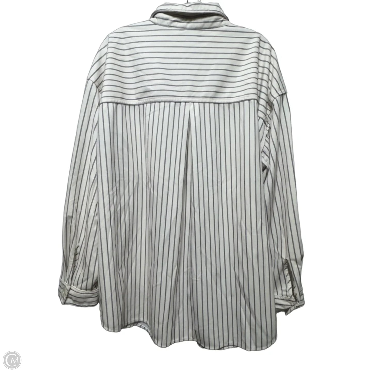 Top Long Sleeve By Maurices In Striped Pattern, Size: 2x