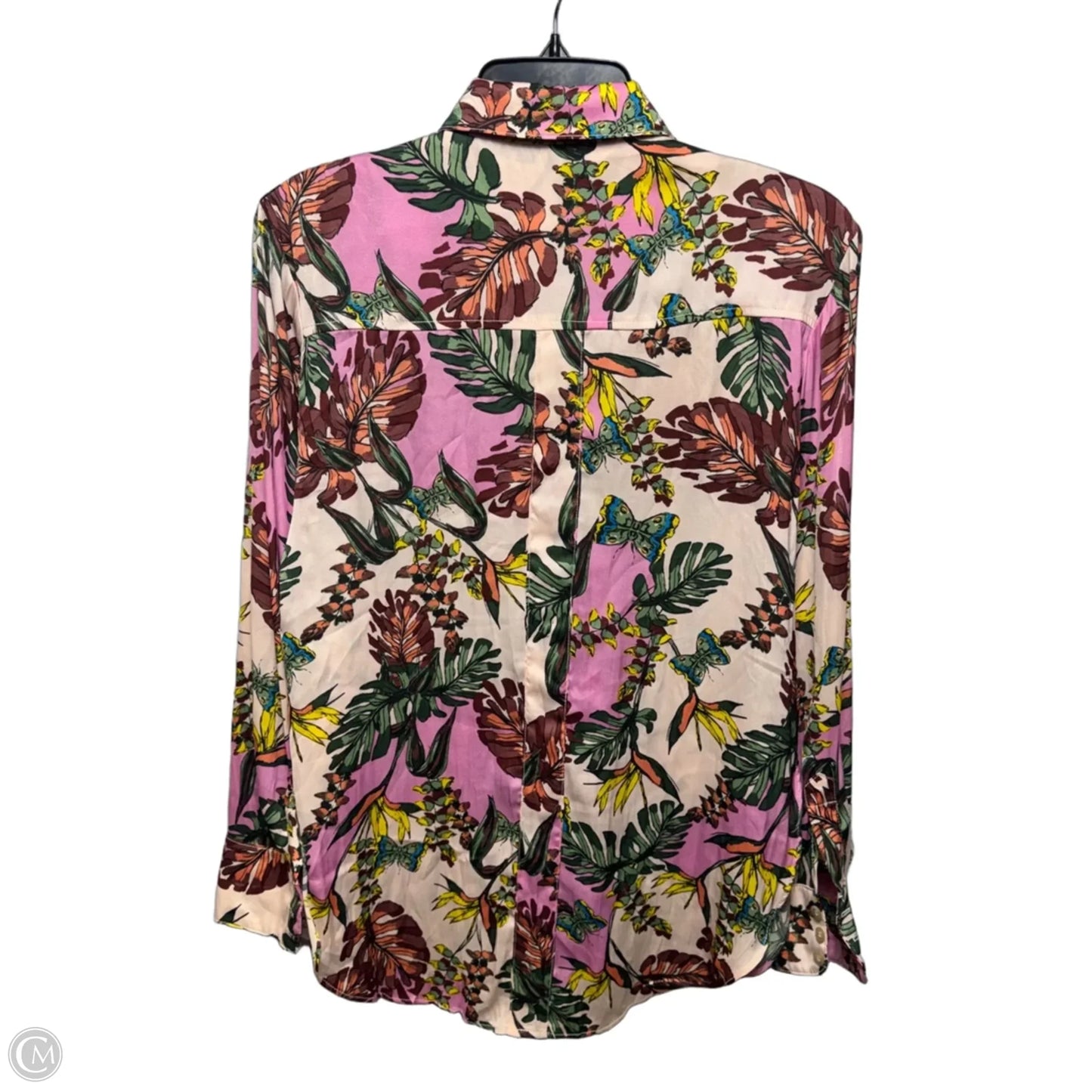 Top Long Sleeve By Free People In Floral Print, Size: Xs