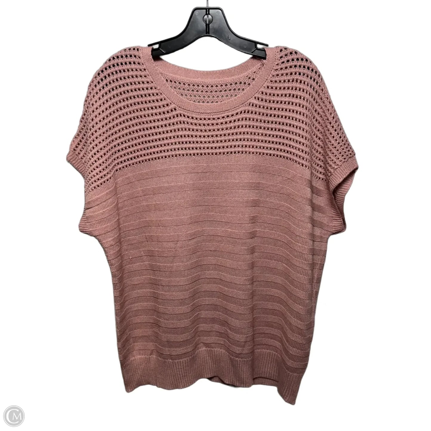 Sweater Short Sleeve In Pink, Size: Xl