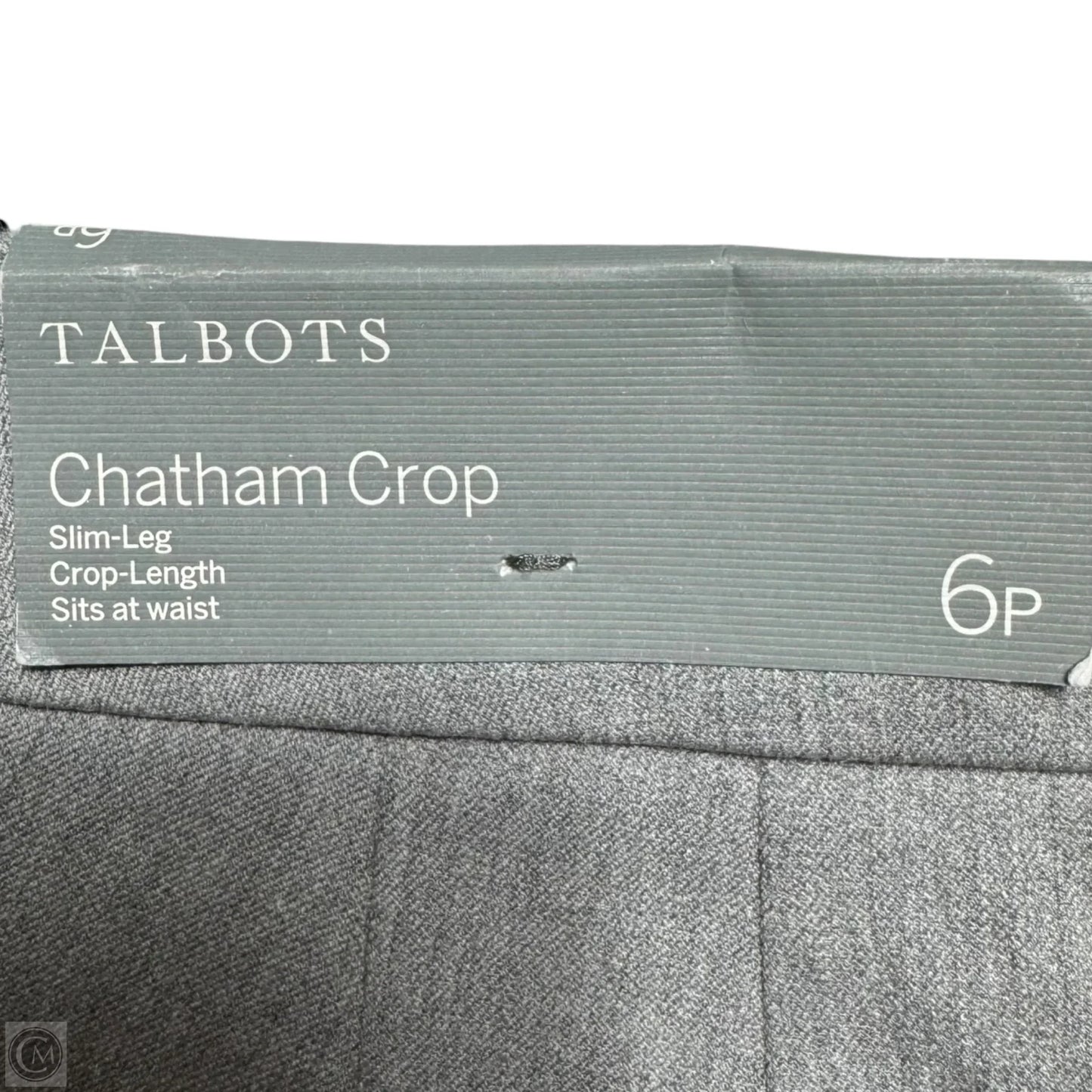 Chatham Crop Slim Leg Pants Dress By Talbots In Grey, Size: 6p