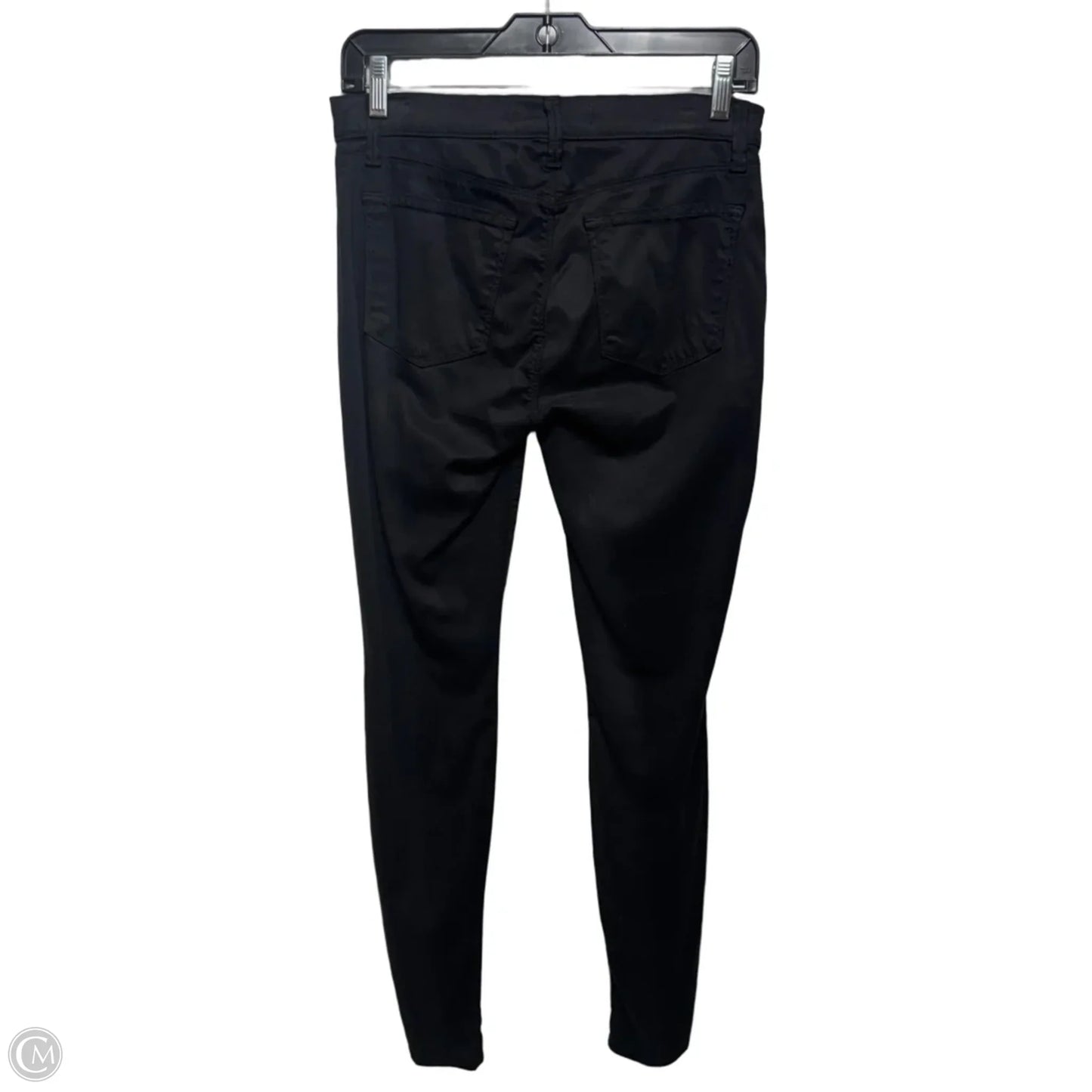 Luxe Sateen Mid Rise Super Skinny Jeans By J Brand In Black, Size: 6