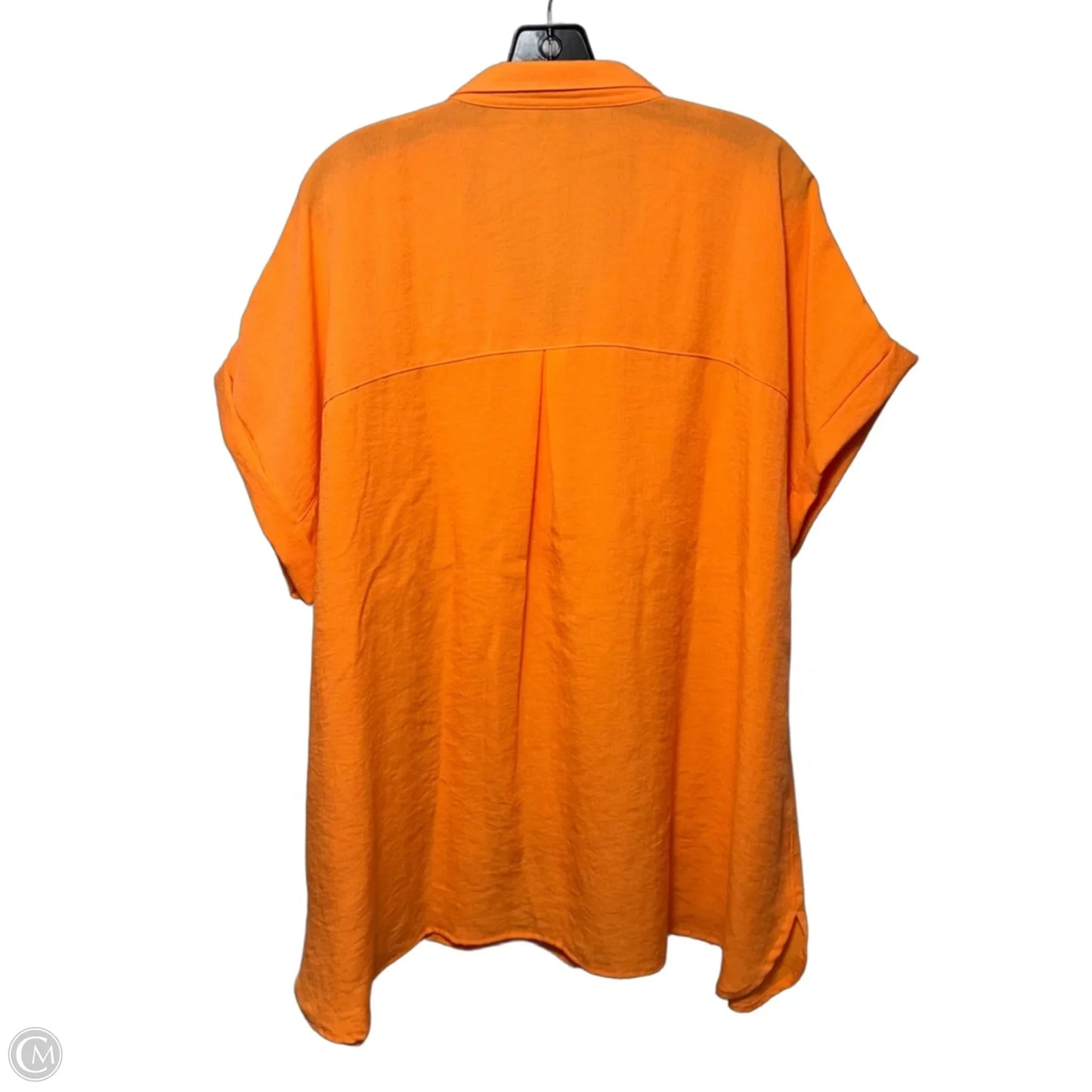 Top Short Sleeve By John Mark In Orange, Size: 2x