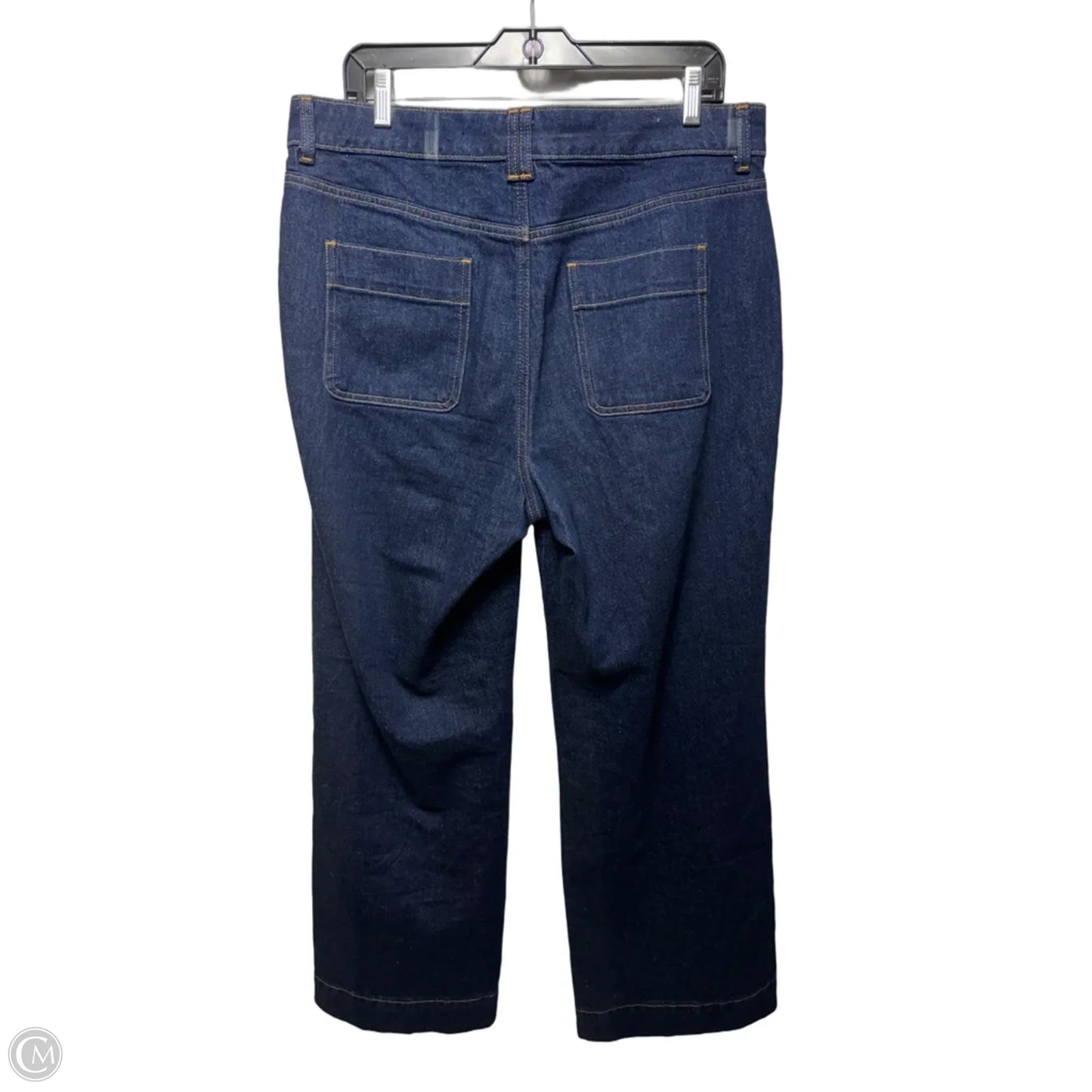 Classic Jean Trouser Leg By Talbots In Blue Denim, Size: 12