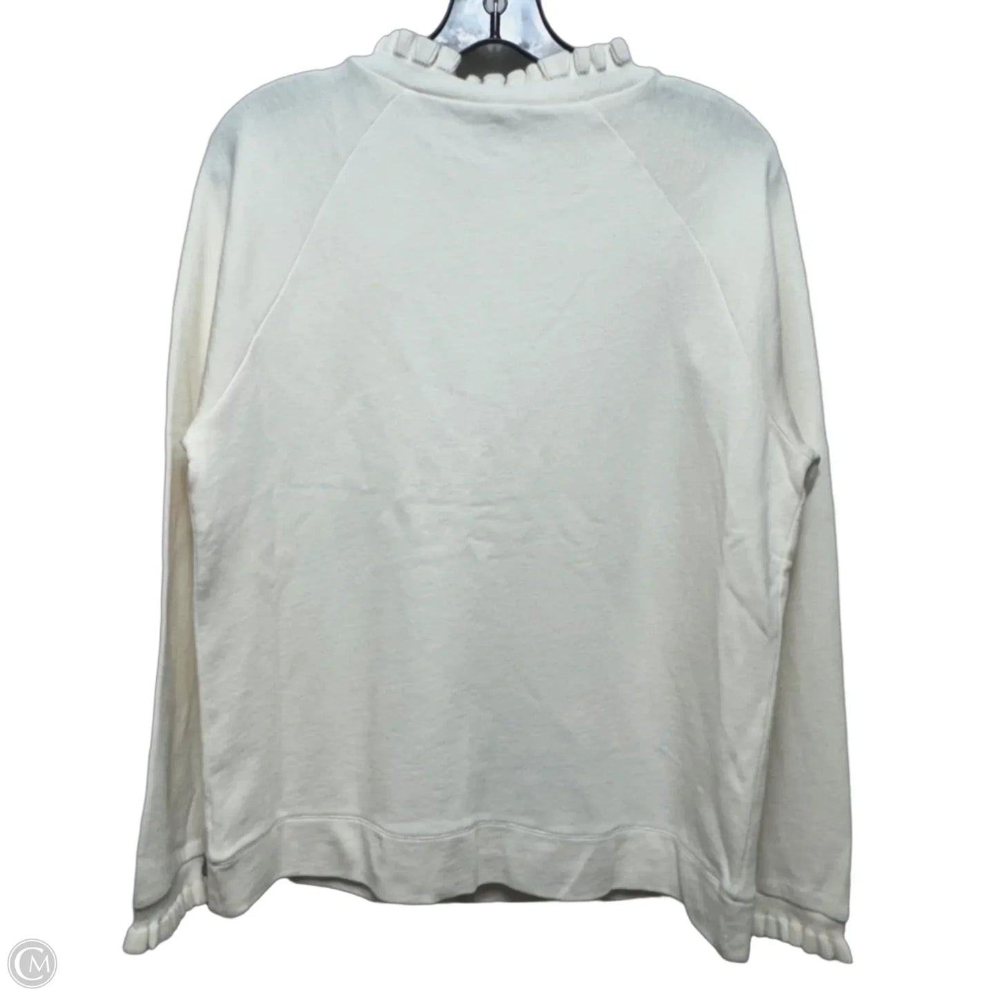 Top Long Sleeve By Talbots In Cream, Size: M