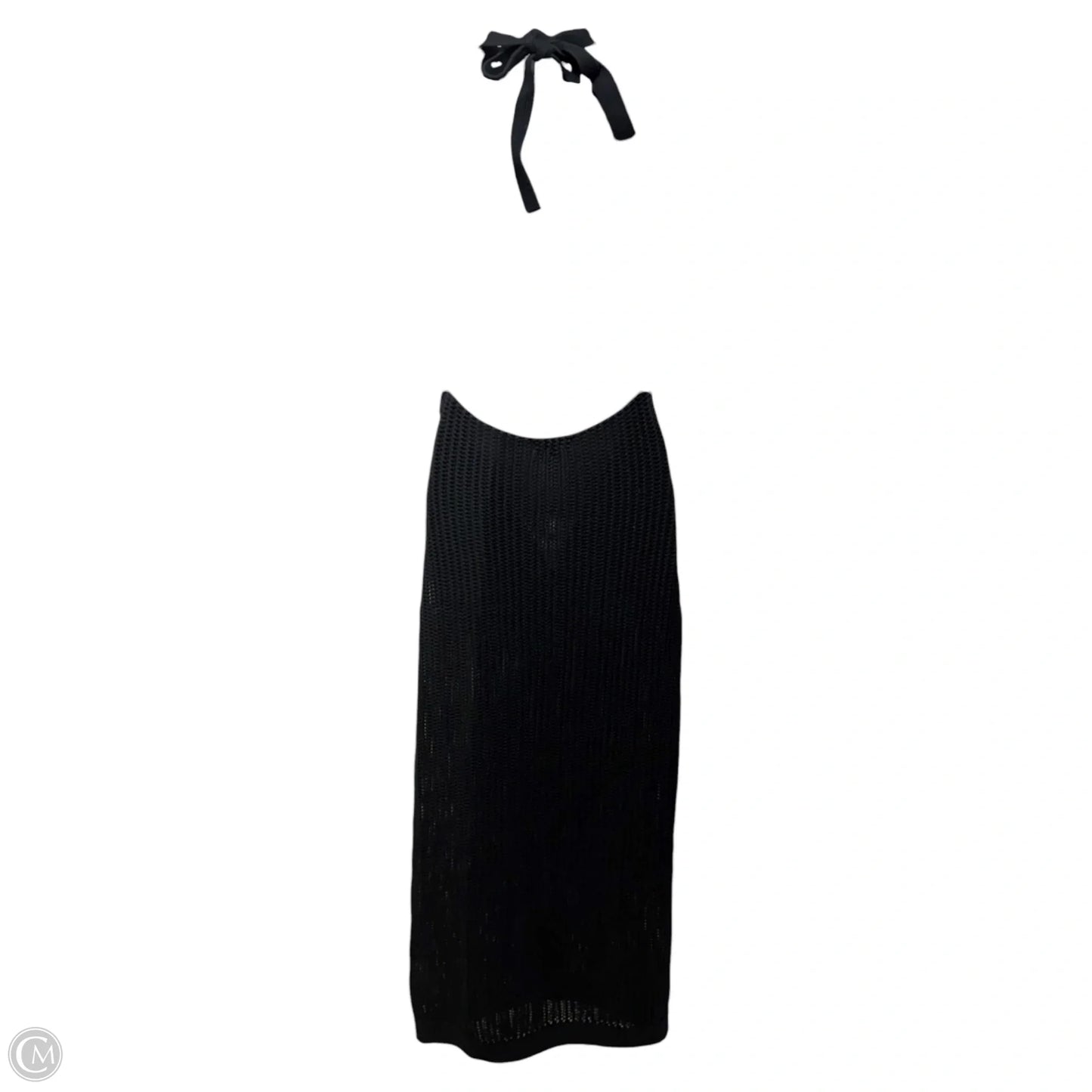 Halter Knit Swimwear Cover-up By Quince In Black, Size: S