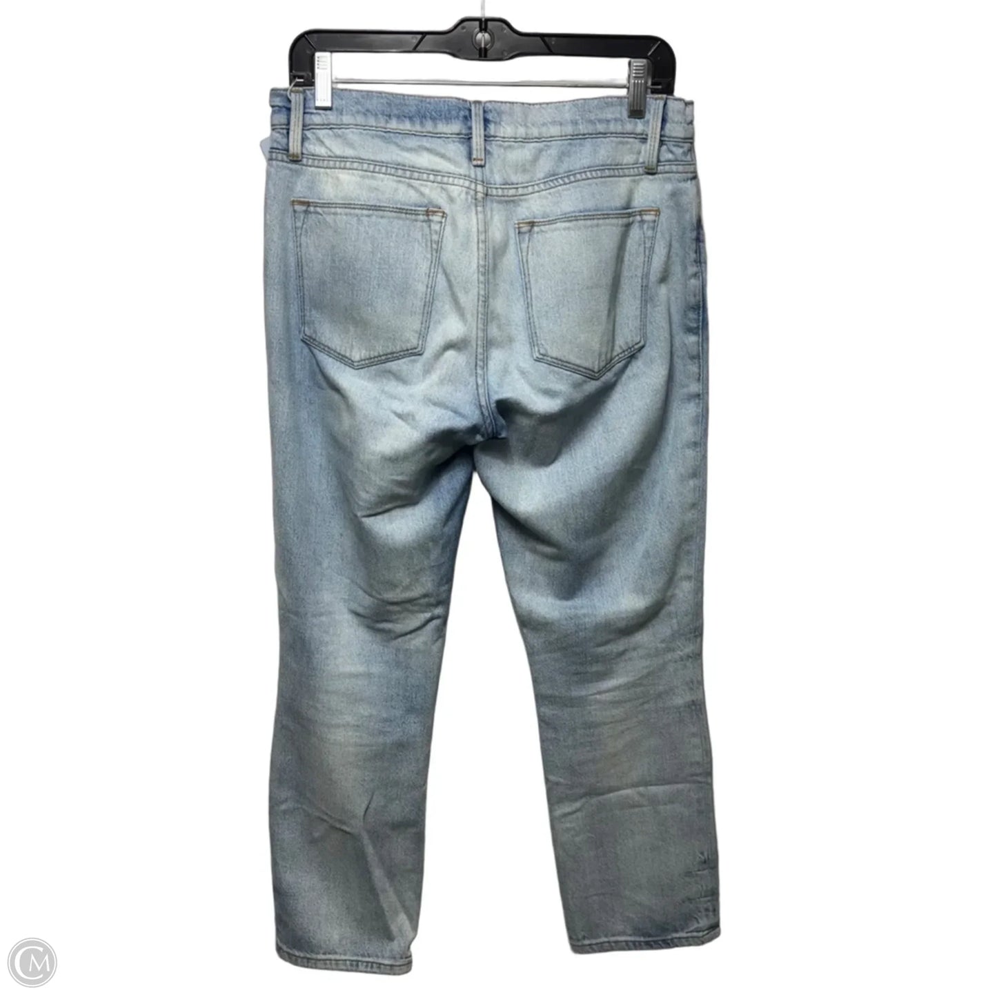 Le High Straight Jeans By Frame In Blue Denim, Size: 4