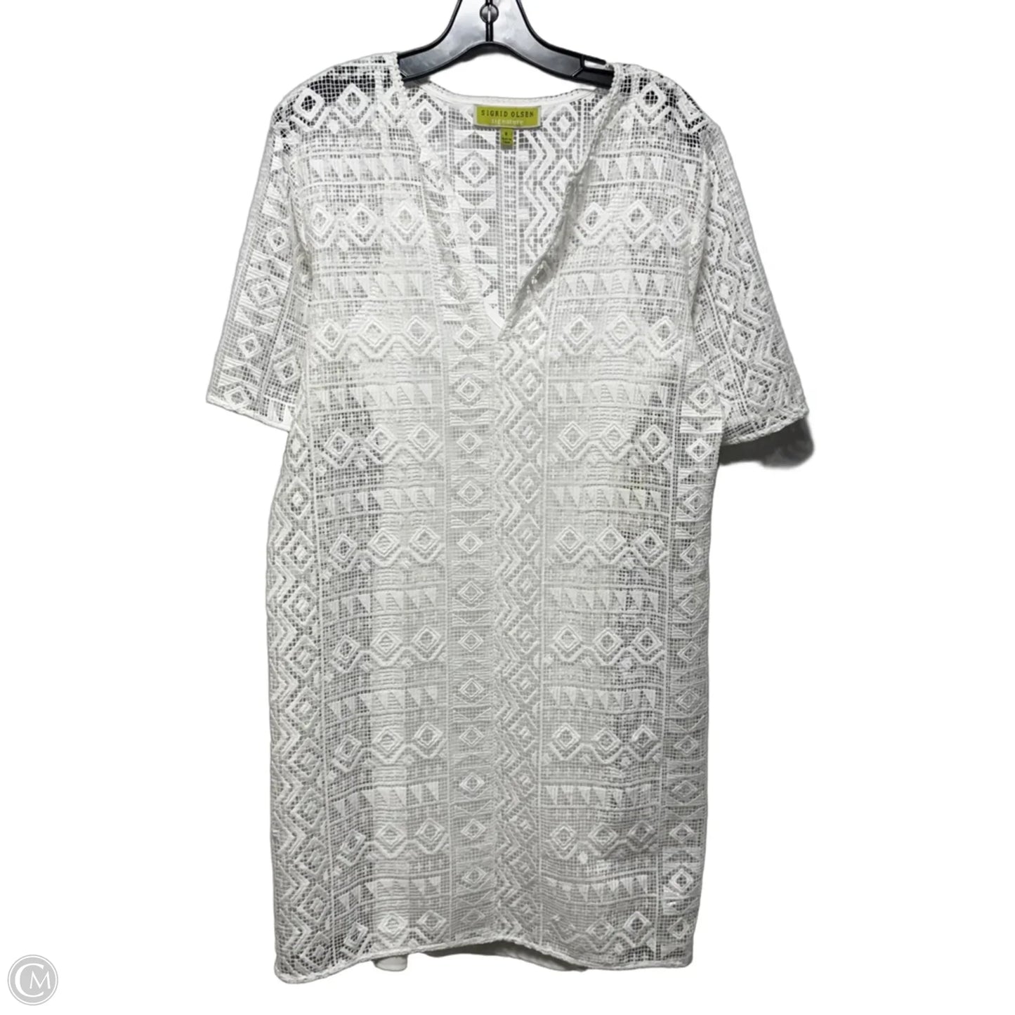 Dress Casual Midi By Sigrid Olsen In White, Size: 8