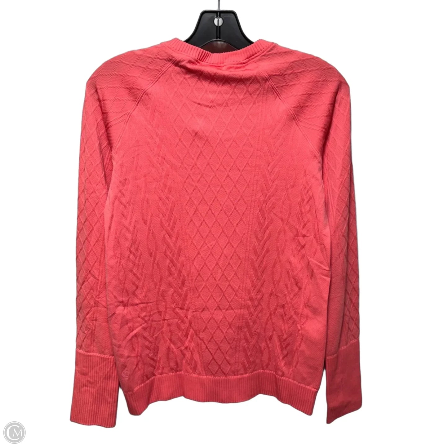 Athletic Top Long Sleeve Crewneck By Lululemon In Coral, Size: 8
