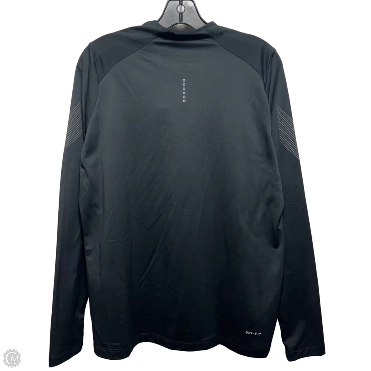 Athletic Top Long Sleeve Crewneck By Nike Apparel In Black, Size: L