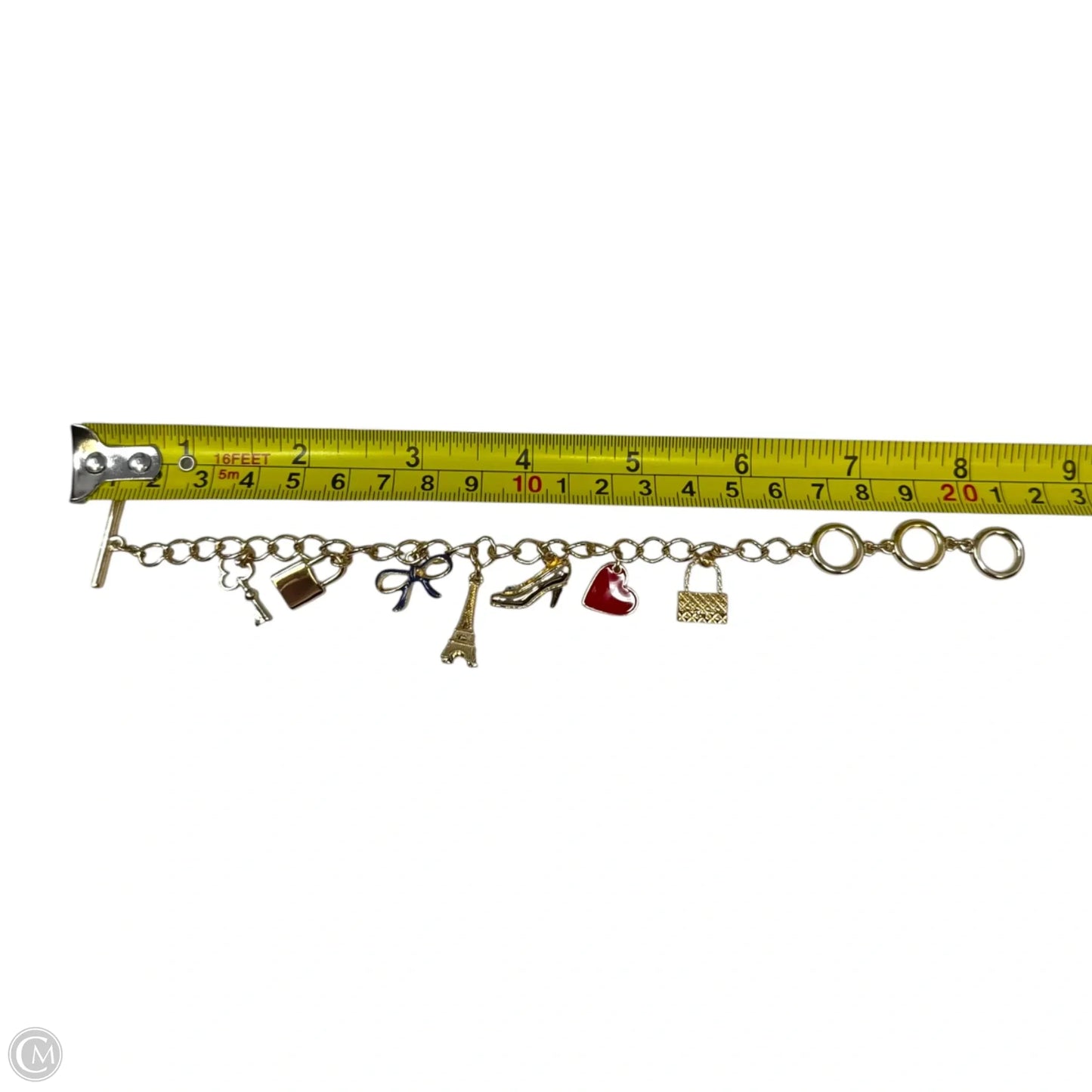 Gold Tone Charm Bracelet Unbranded